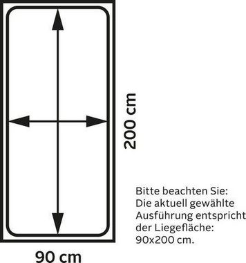 Lüttenhütt Hochbett »Alpi« aus massivem Kiefernholz, inklusive Leiter und Panel, Außenmaßenbreite 103 cm