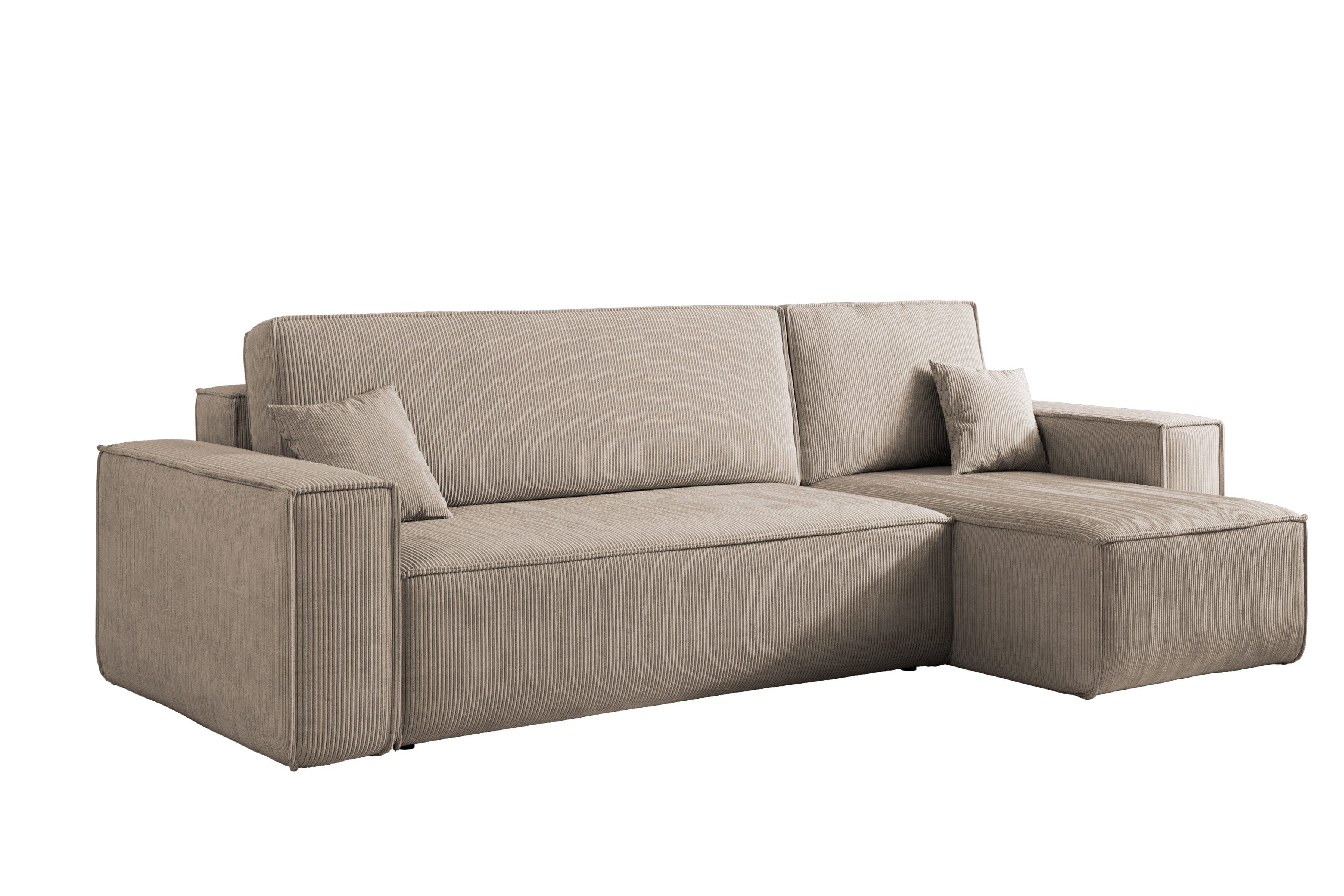 Compleo Ecksofa Cordsofa, Modern Couch-L, universelle günstig online kaufen