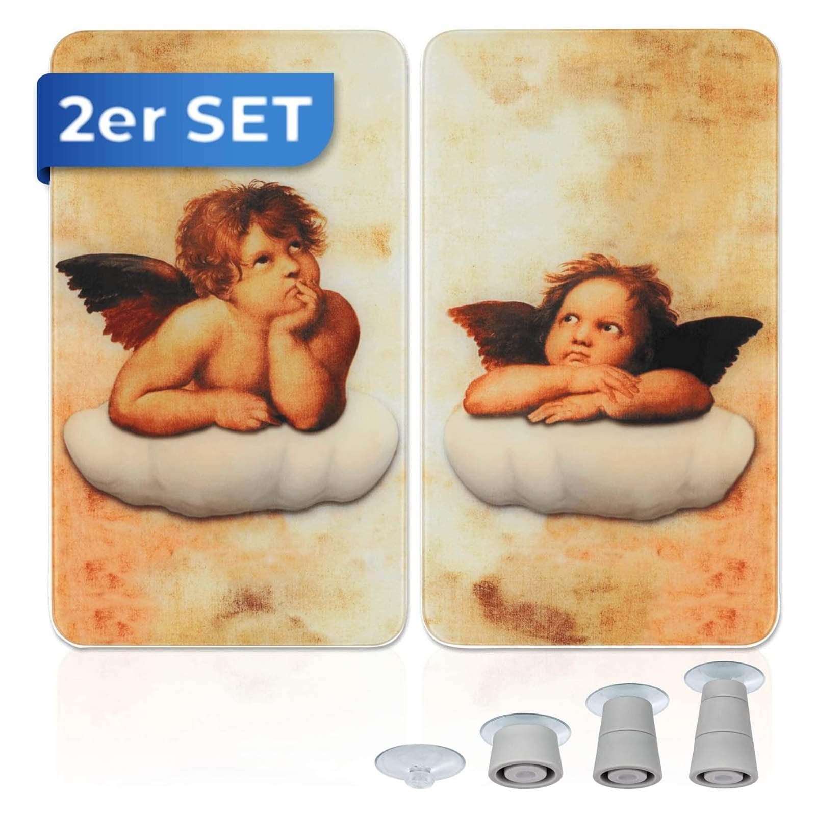 Herd-Abdeckplatte 2er Set Glasabdeckplatten Kochplattenabdeckung Herdabdeckplatten