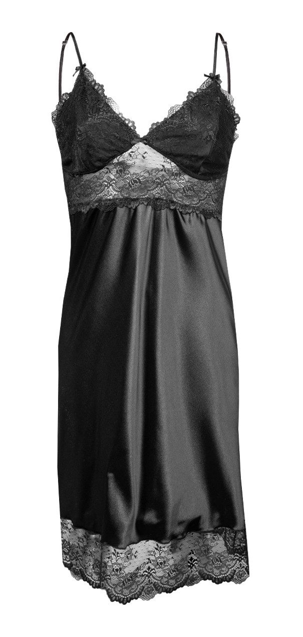 DKaren Negligé sinnlicher Style, einfarbig elegante Spitze