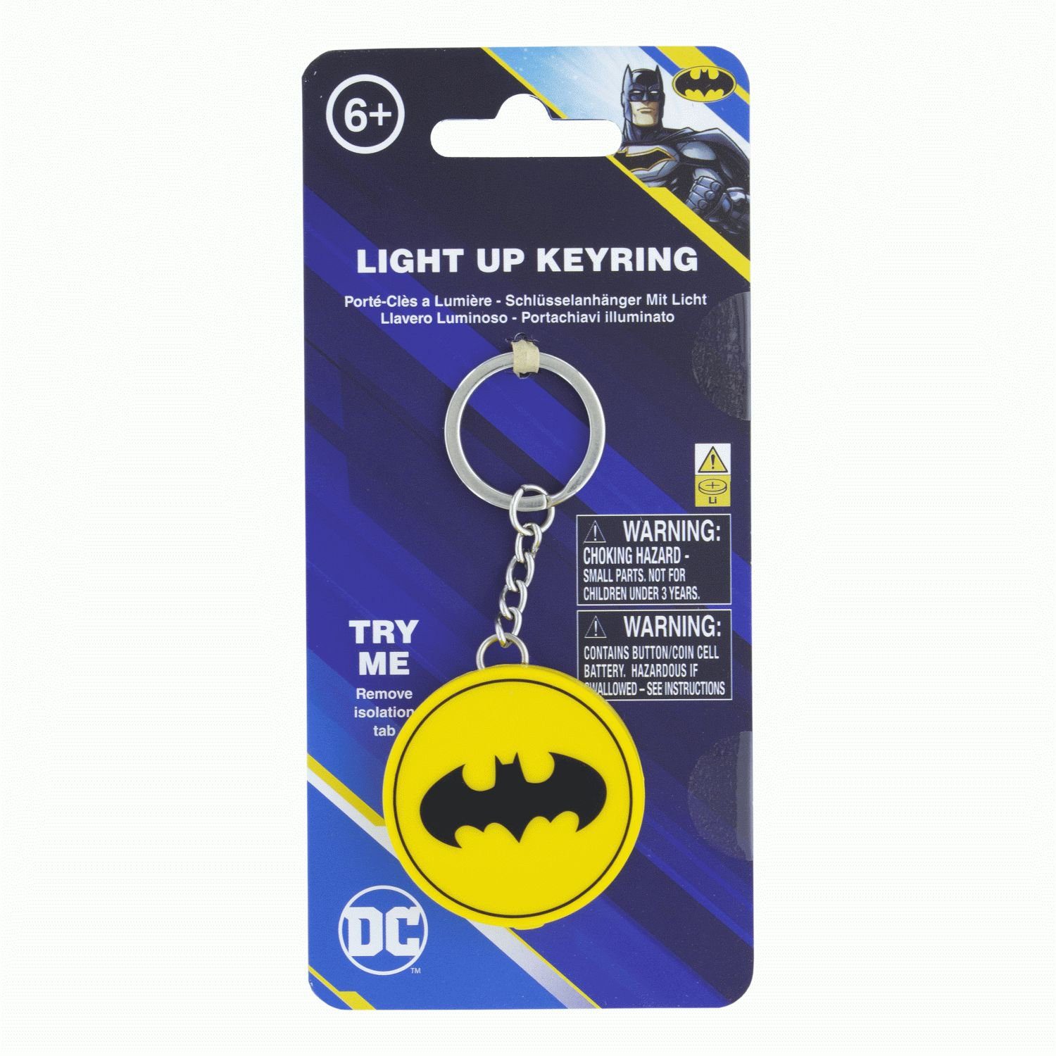 Schlüsselanhänger Paladone mit Logo LED Batman Licht Schlüsselanhänger