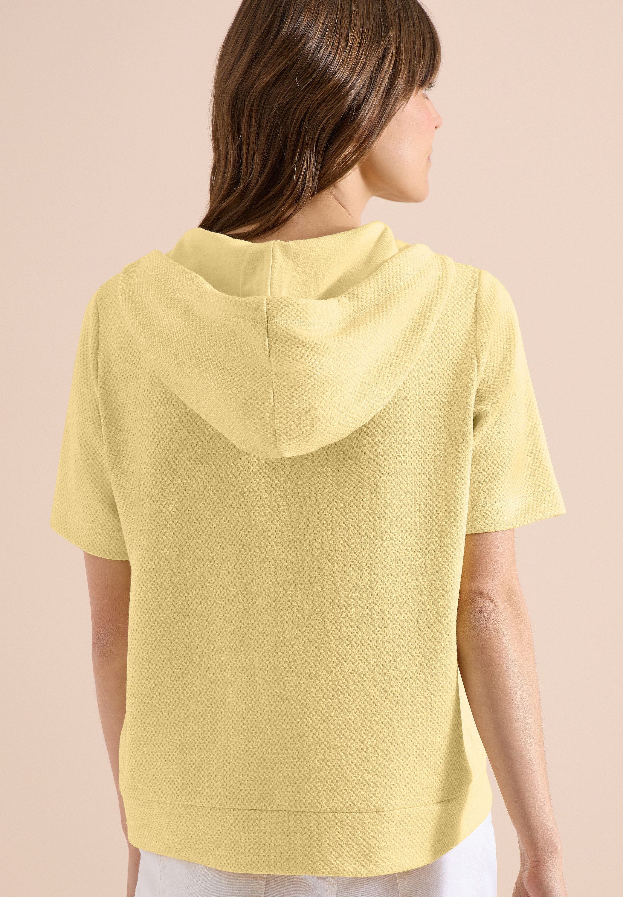 CECIL Kapuzensweatshirt mit feiner Struktur, Casual Fit