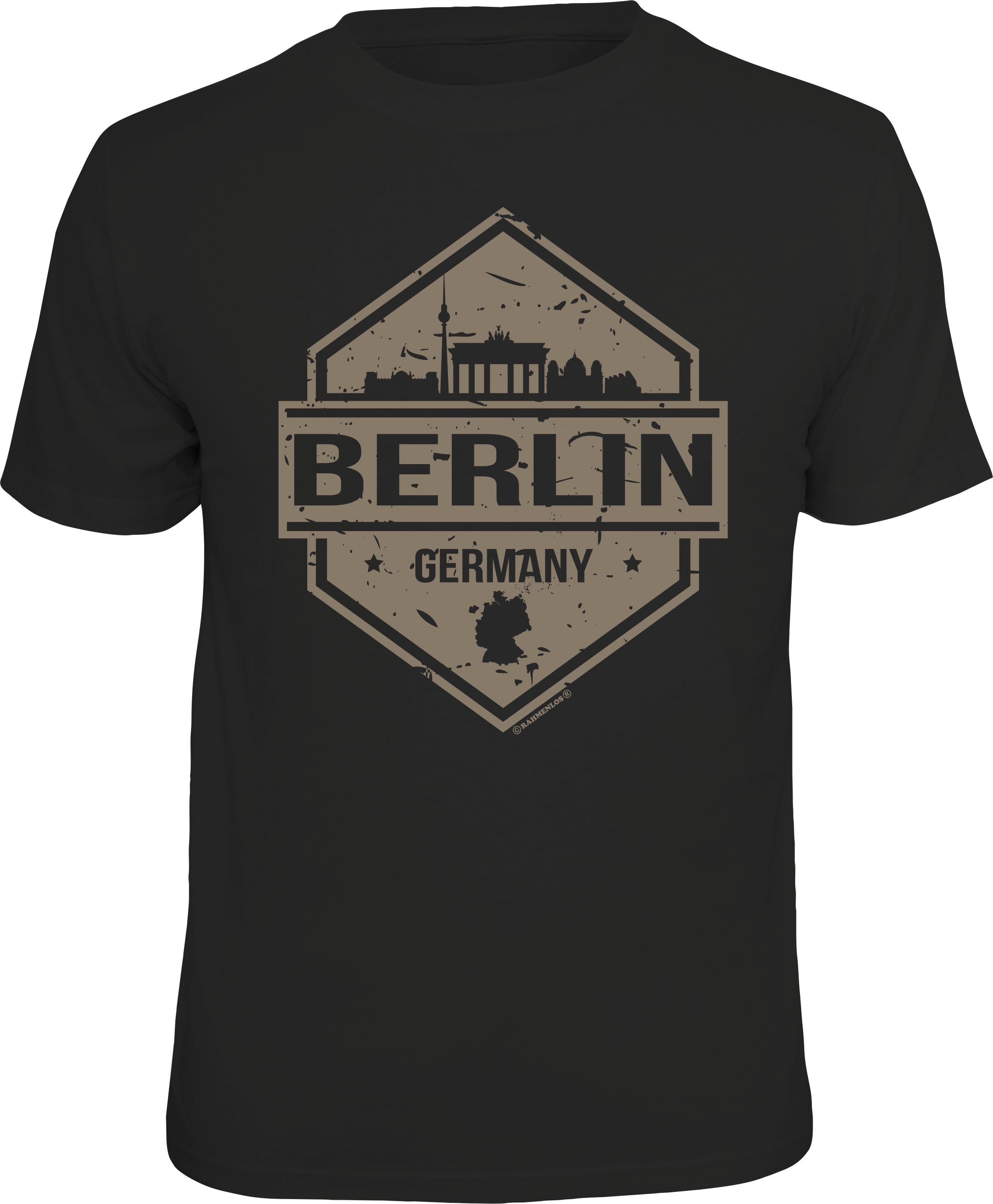 Rahmenlos TShirt für den BerlinFan mit tollem FrontPrint online
