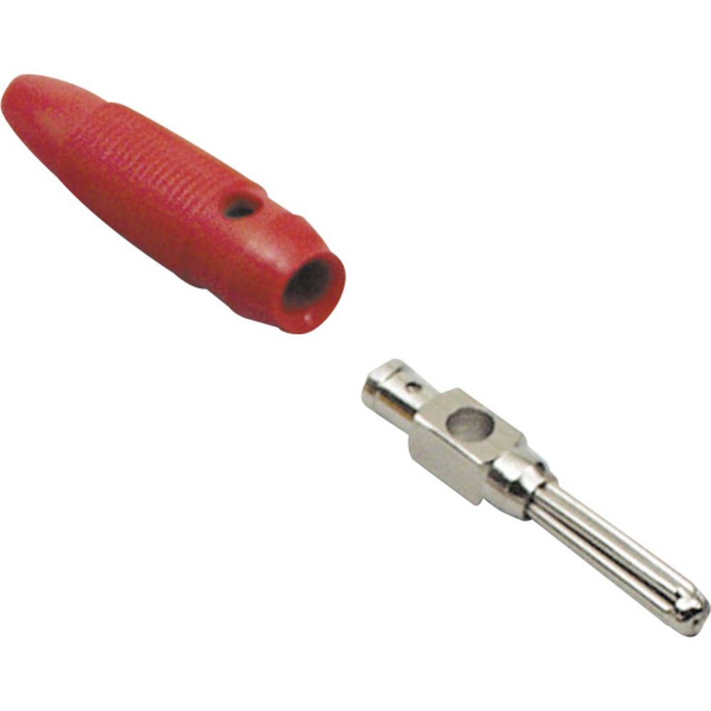TRU COMPONENTS Büschelstecker Stecker, gerade Stift-Ø: 4 mm Rot 100 S Labor-Netzteil