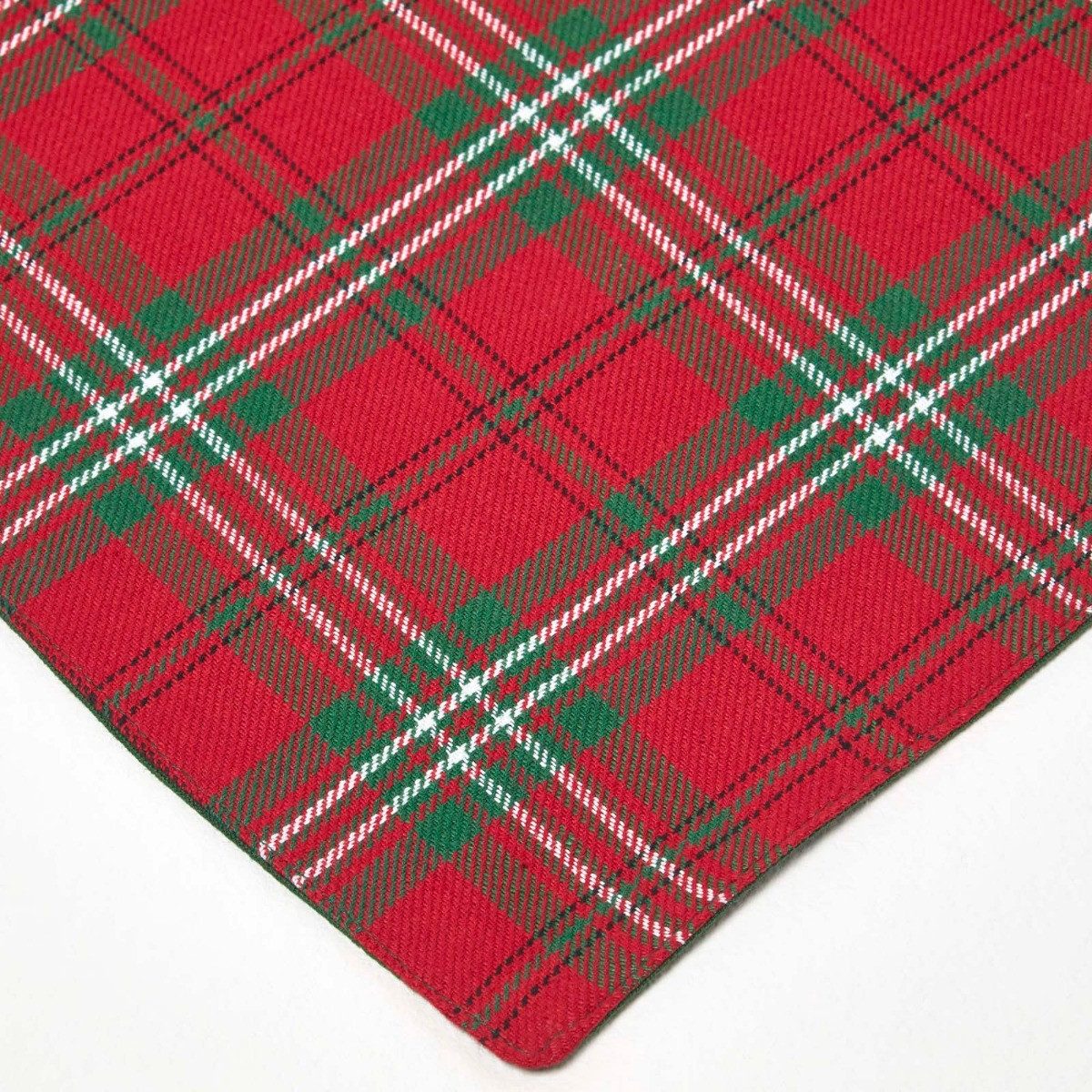 Homescapes Tischläufer Edward Tartan Tischläufer rot kariert – 44 x 178 cm, 100% Baumwolle