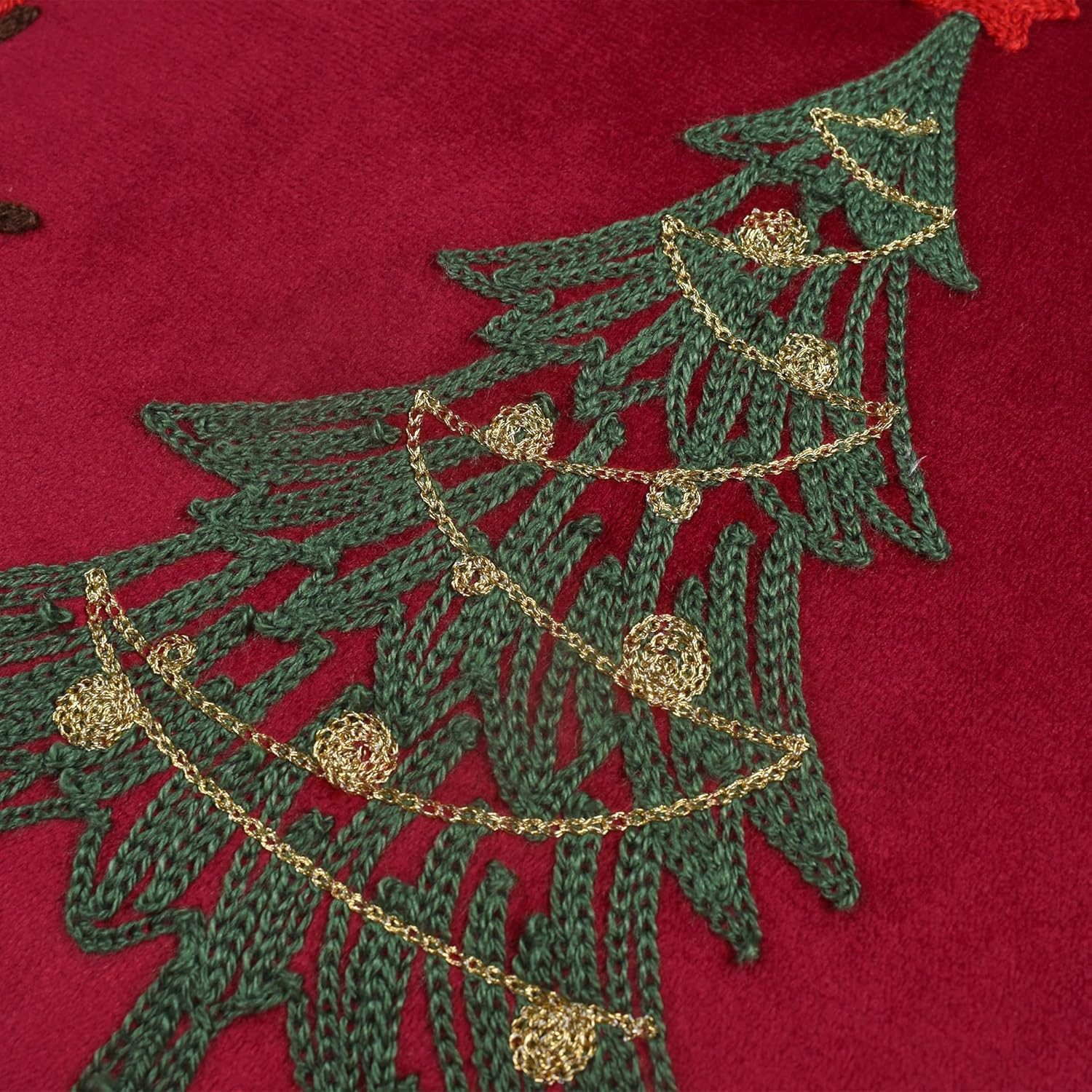 CLTYQ Kissenbezüge 2-teiliges Set Weihnachten Kissenbezüge mit Stickerei, 4 günstig online kaufen