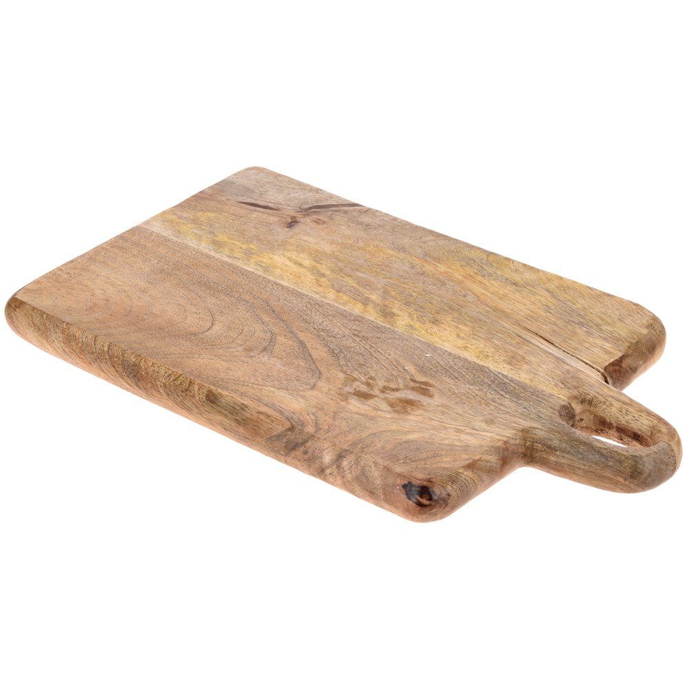 Excellent Houseware Schneidebrett Schneidbrett aus Holz MANGO 33x20cm, Holz, (einzeln)