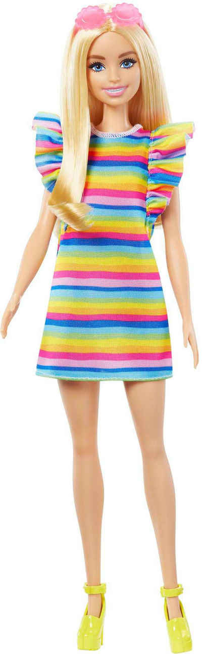 Barbie Anziehpuppe Fashionistas, Tiered Dress and Braces