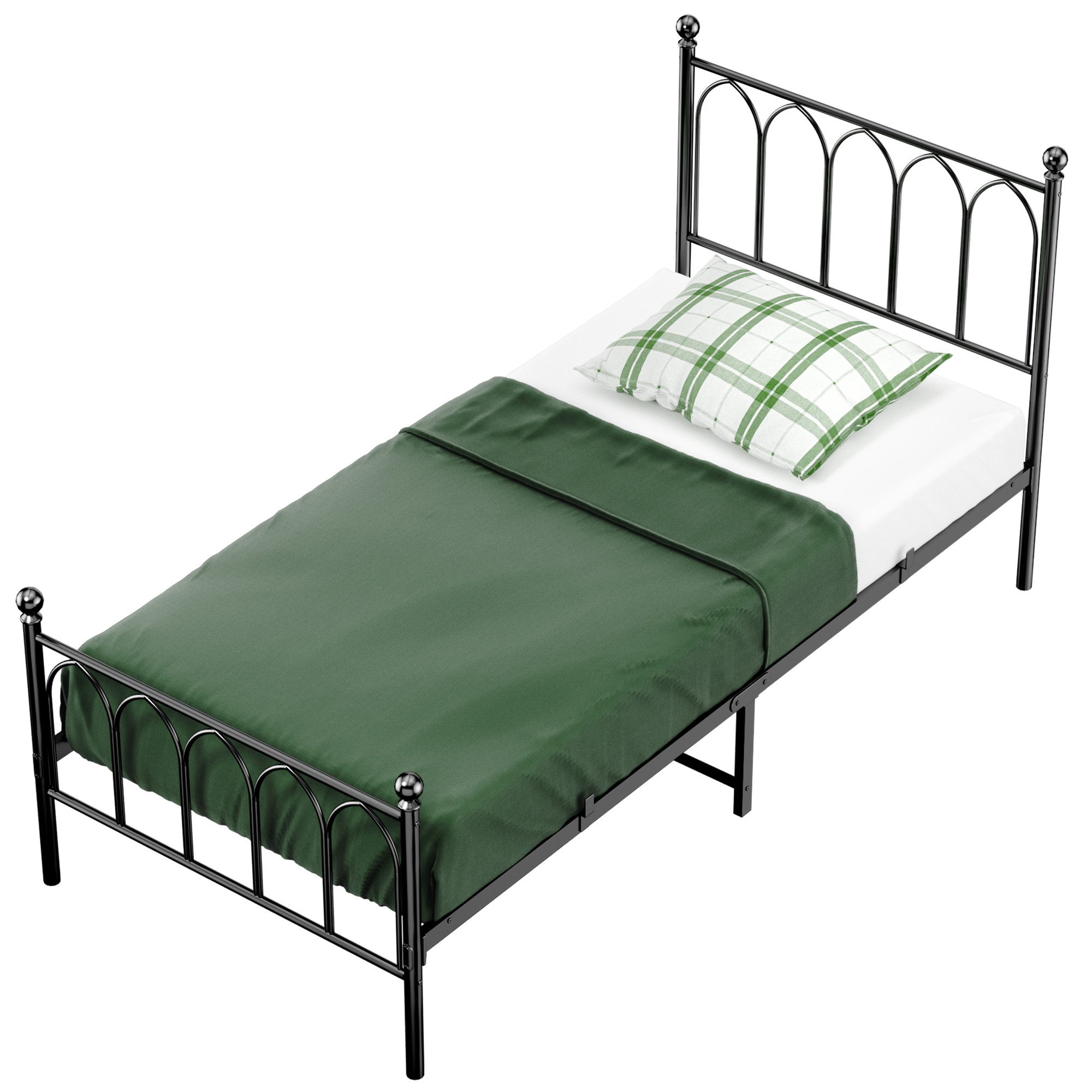 OKWISH Metallbett Metallbett Einzelbett Jugendzimmer mit günstig online kaufen