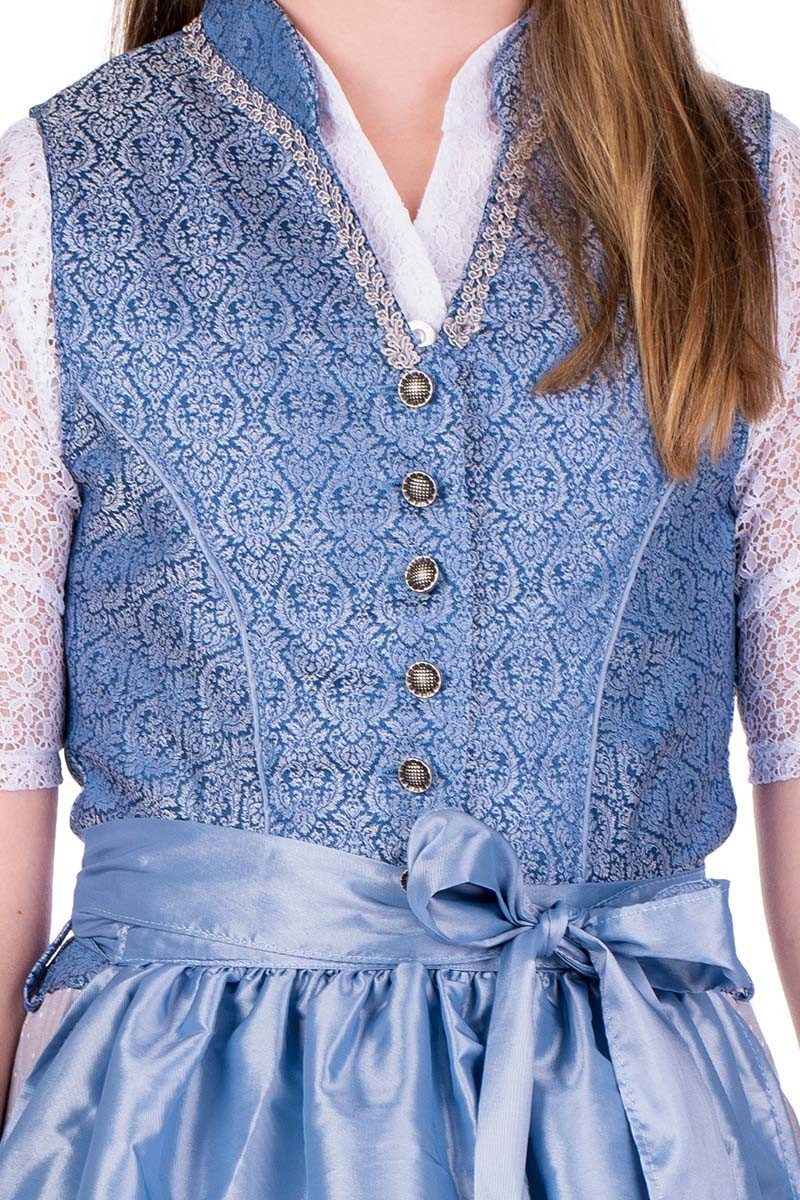 Isar-Trachten Dirndl Kinderdirndl 2tlg. - DAJANA - hellblau