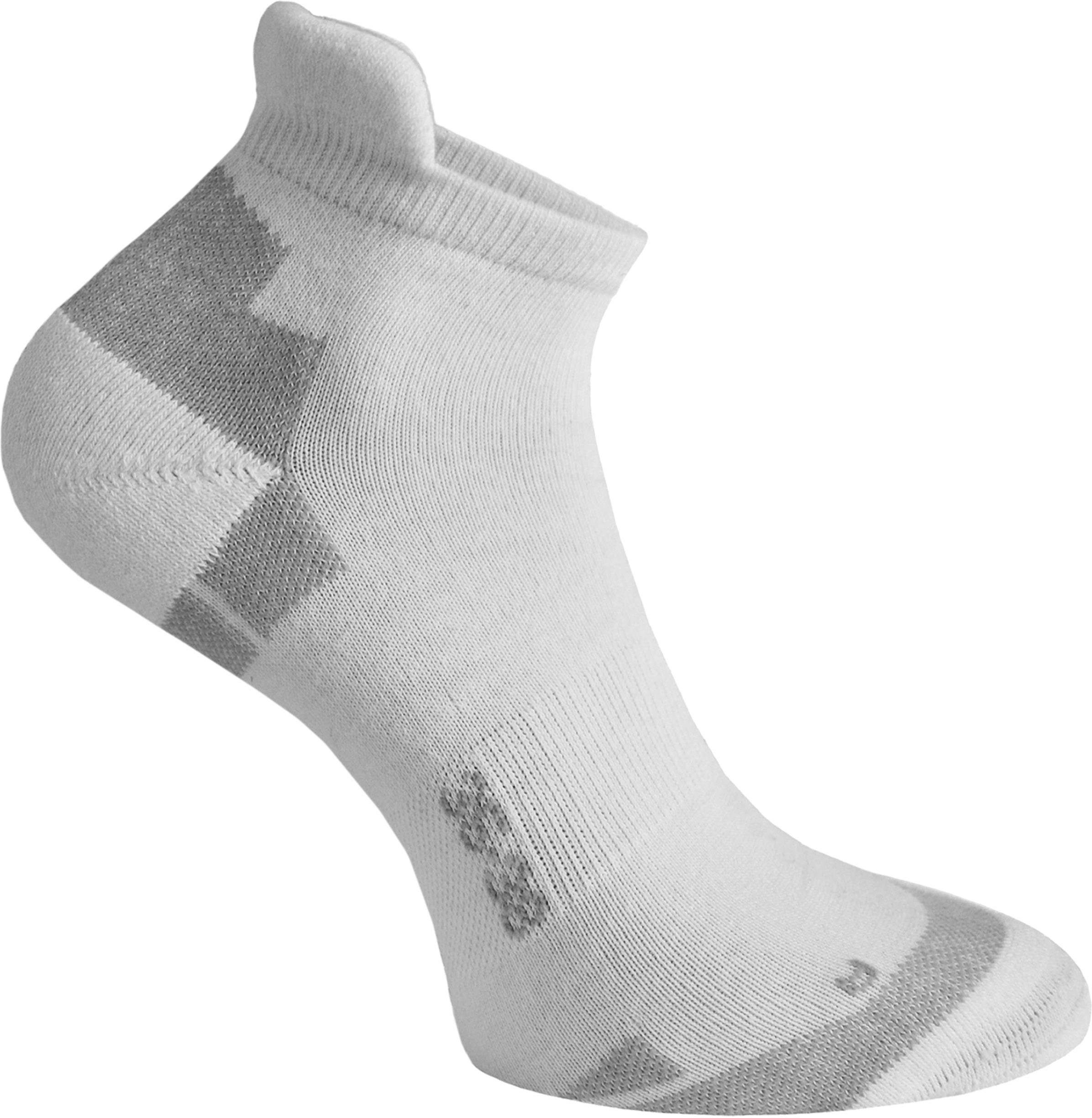 normani Sneakersocken 6 Paar Coolmax Coolmaxfaser Paar) Weiß 6 mit Sneakersocken Komfortferse klimaregulierende (6er-Set