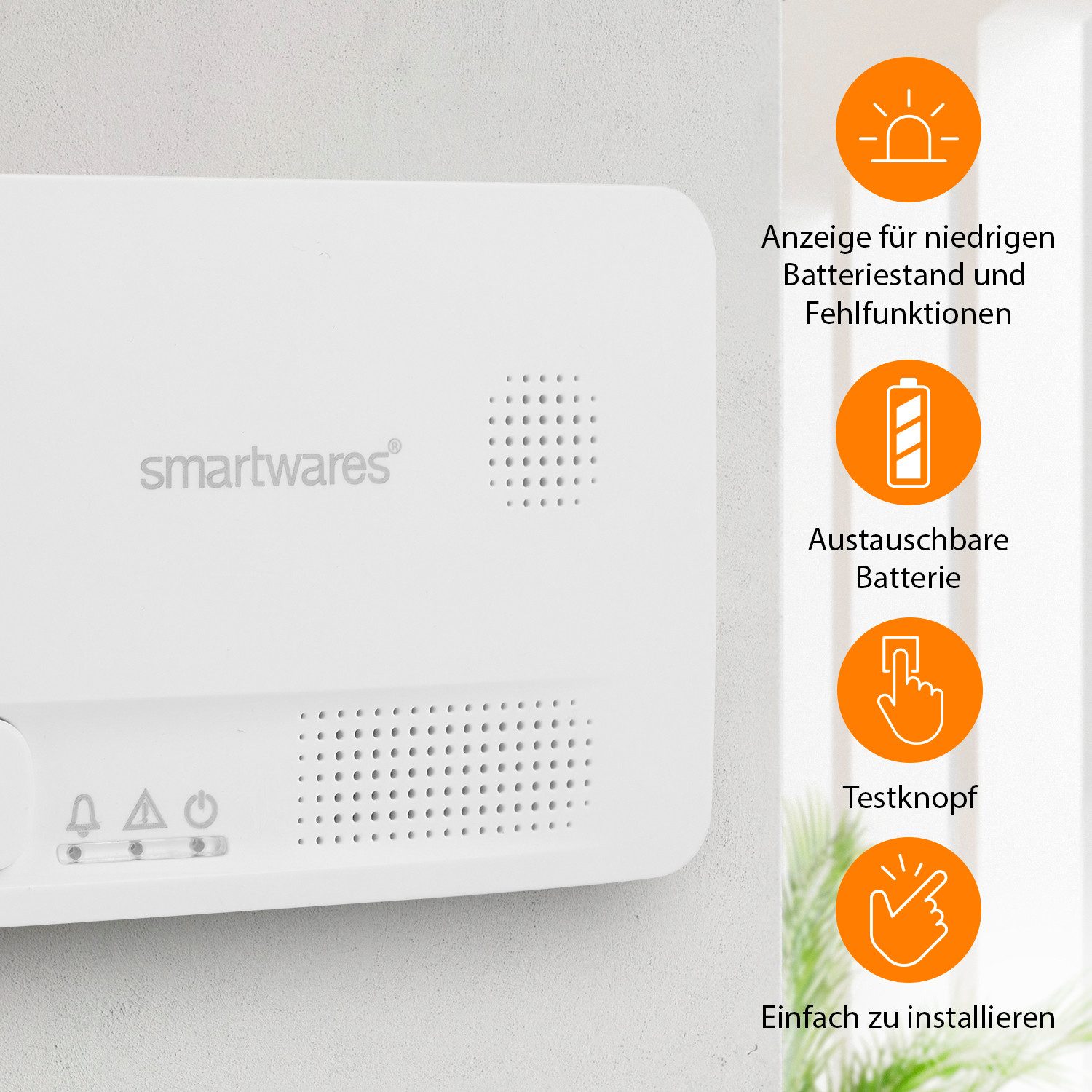 Smartwares Europe FGA-13051 CO-Melder (85 dB)