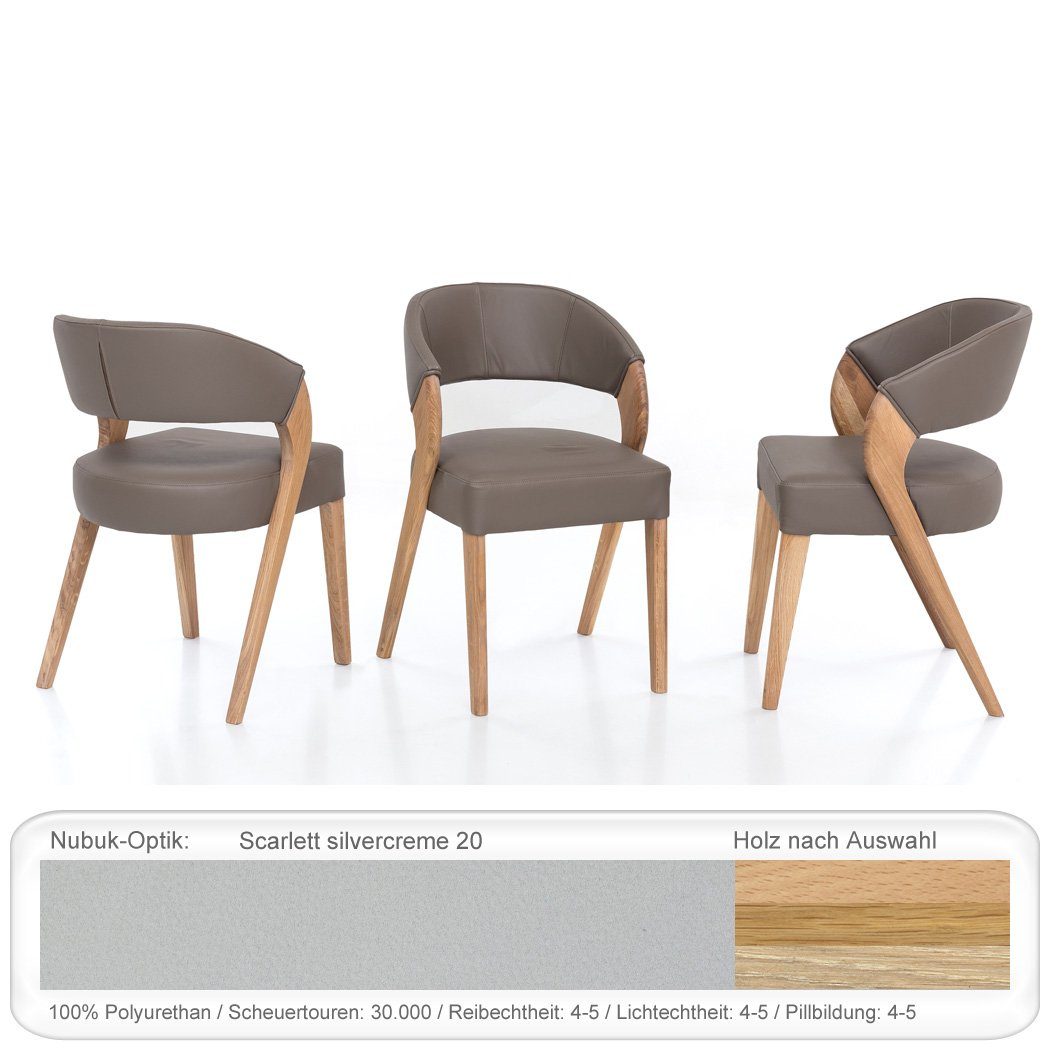 expendio Polsterstuhl Alani 1, Eiche bianco günstig online kaufen