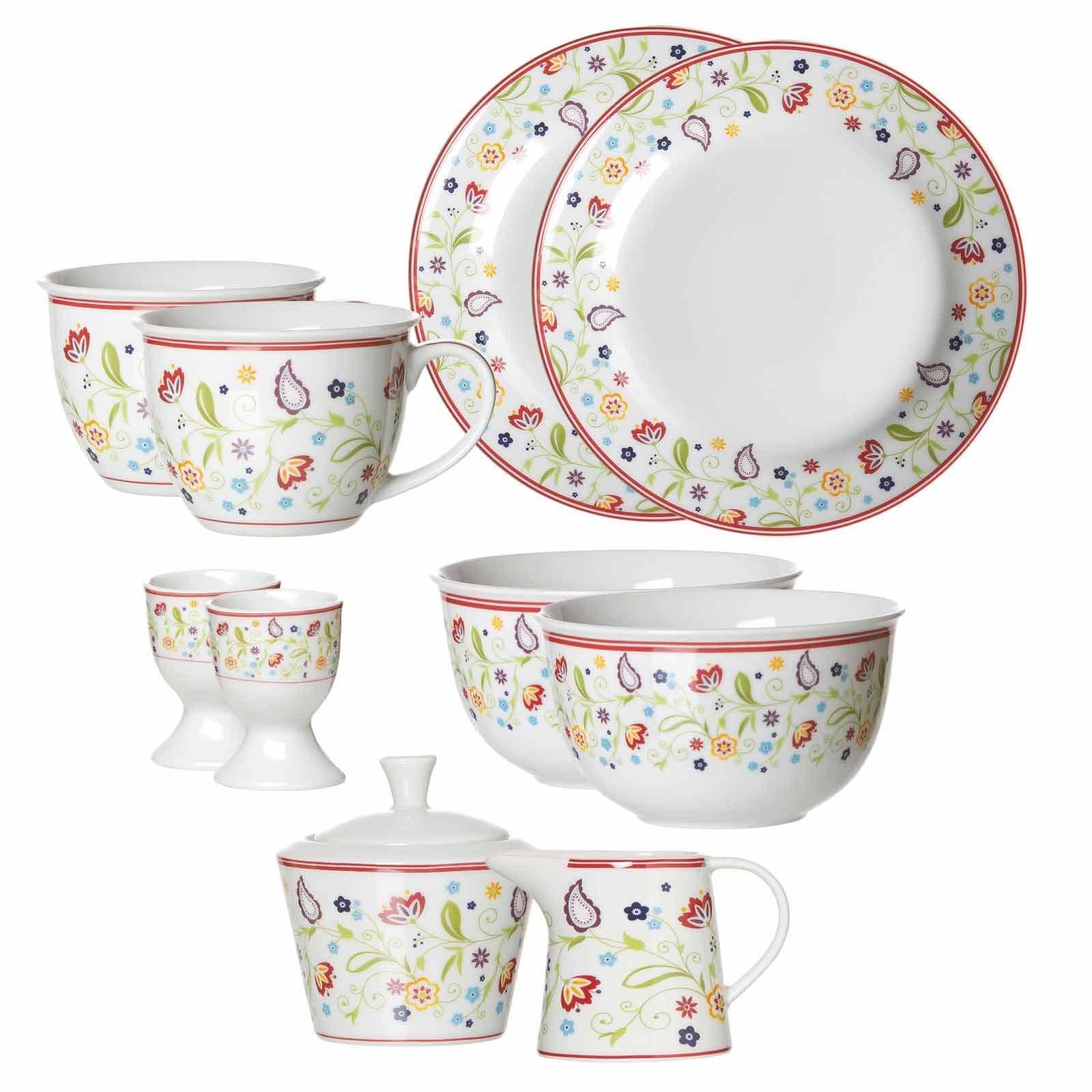 Frühstücks-Geschirrset Shanti Frühstücksservice 10er Set