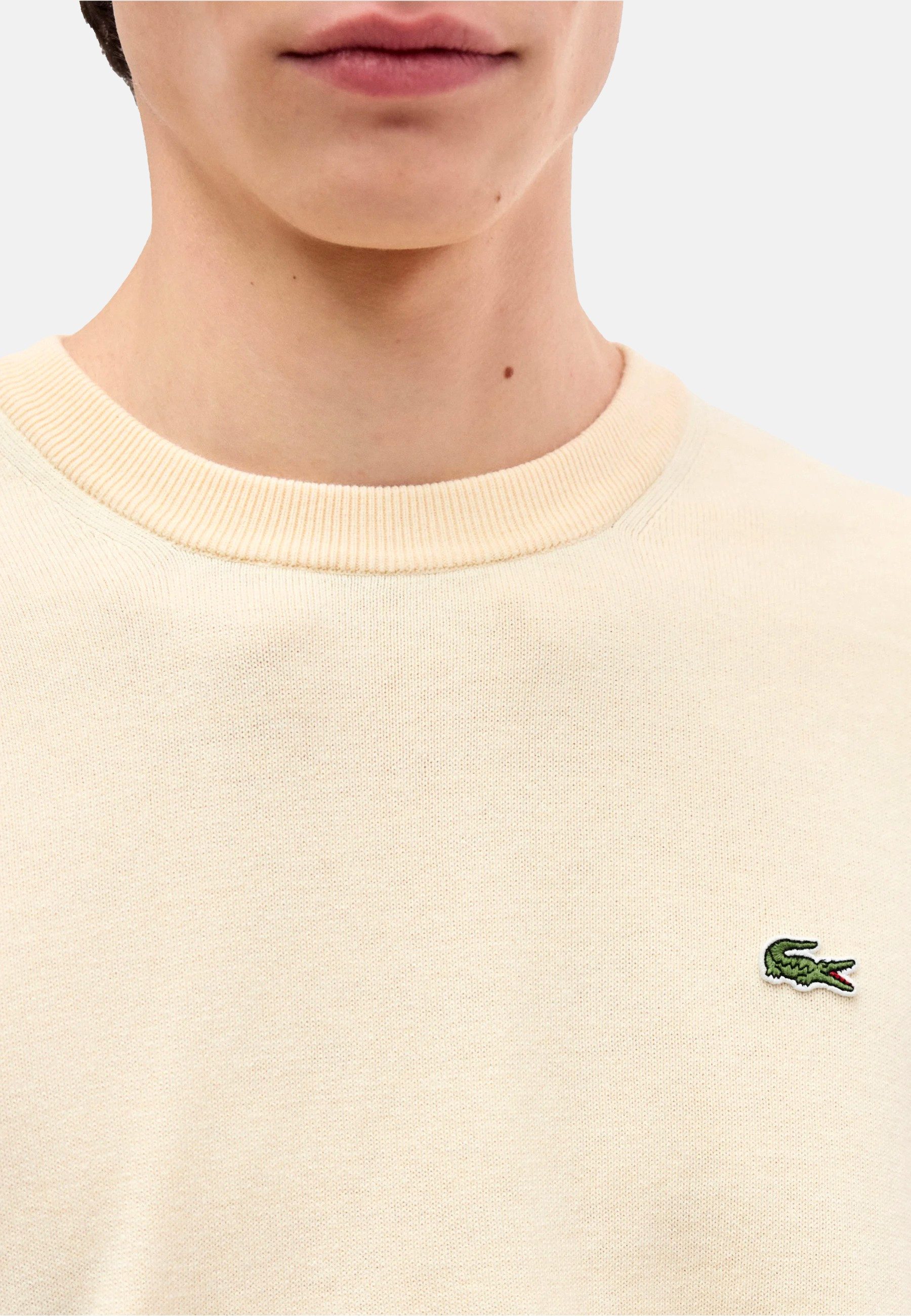 Lacoste Strickpullover Pullover Strickpullover Rundhalsausschnitt (1-tlg)