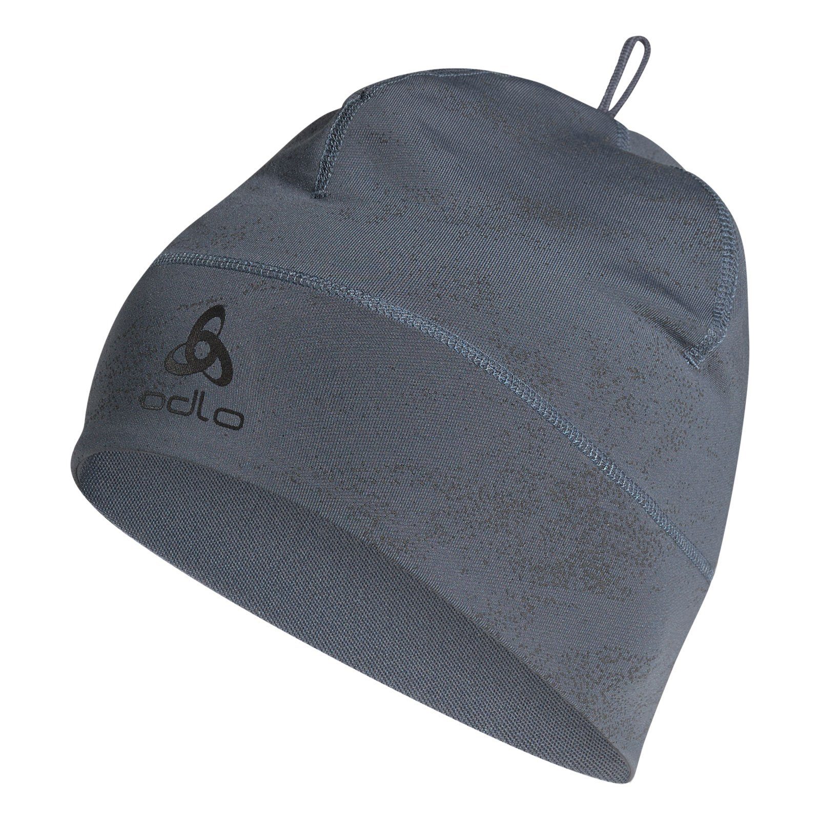 Odlo Beanie Polyknit Warm Eco Reflective mit reflektierendem Logo grau