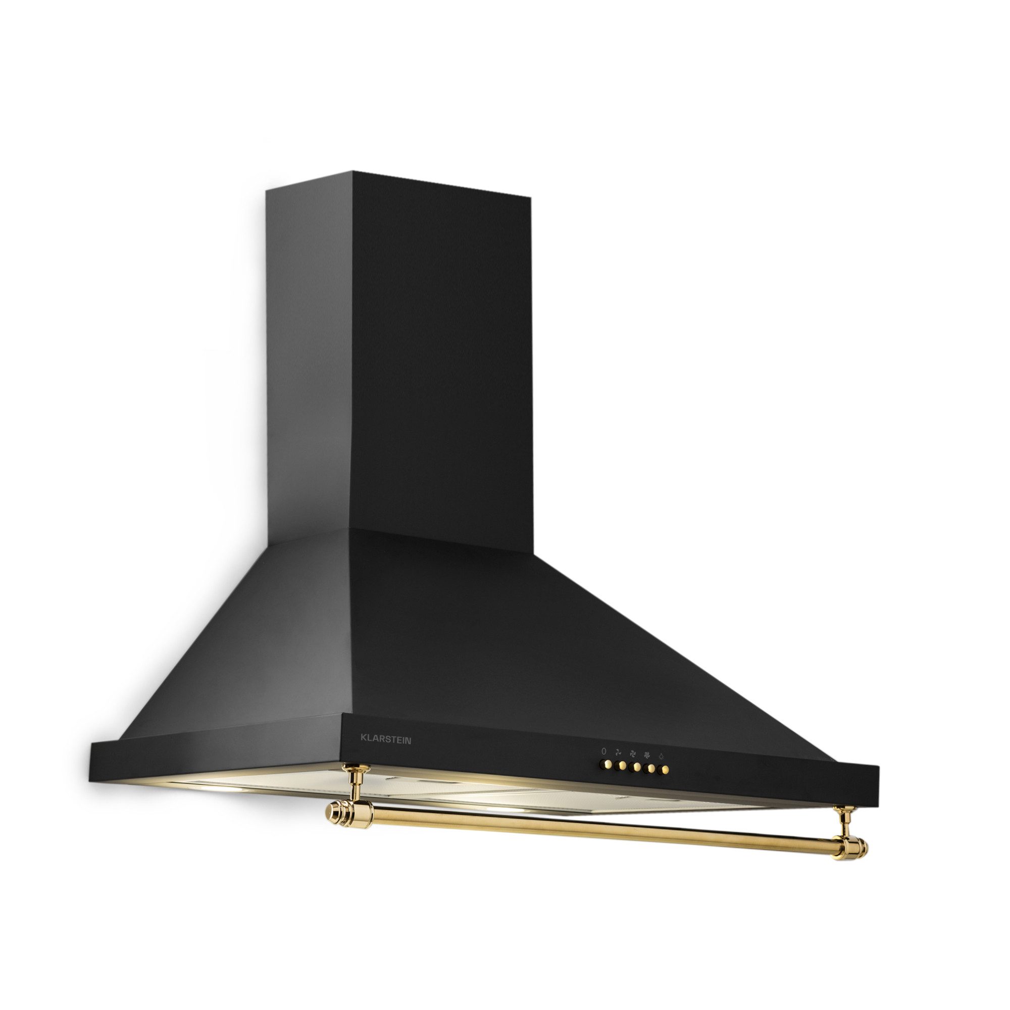 Klarstein Deckenhaube Montblanc 60 Serie Montblanc 60 Dunstabzugshaube 60 cm 610 m³/h 165W LED Reling Edelstahl Montblanc 60, Wandhaube Abluft Umluft 60 cm Breite