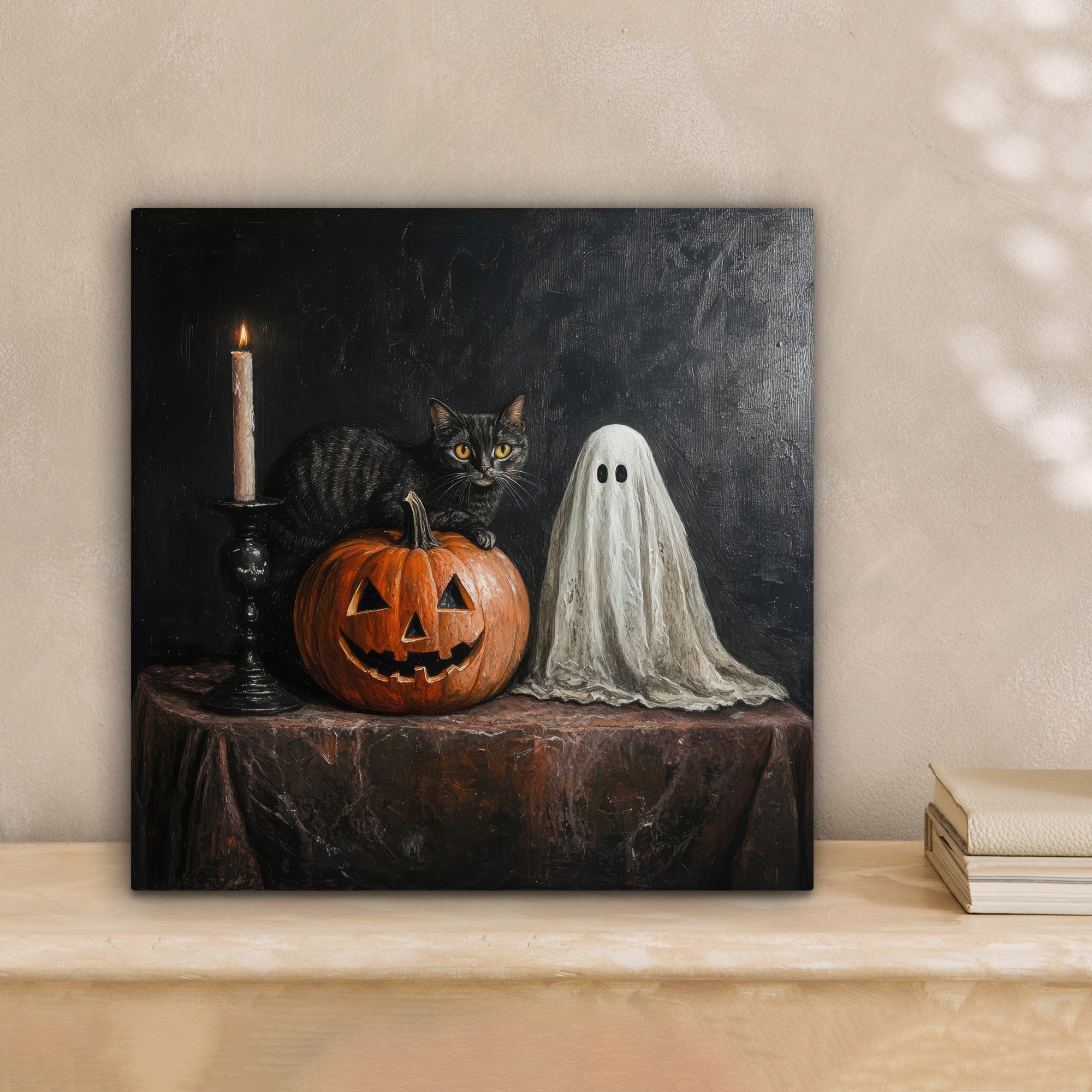 OneMillionCanvasses® Leinwandbild Herbst - Baum - Orange - Blätter - Baum d günstig online kaufen