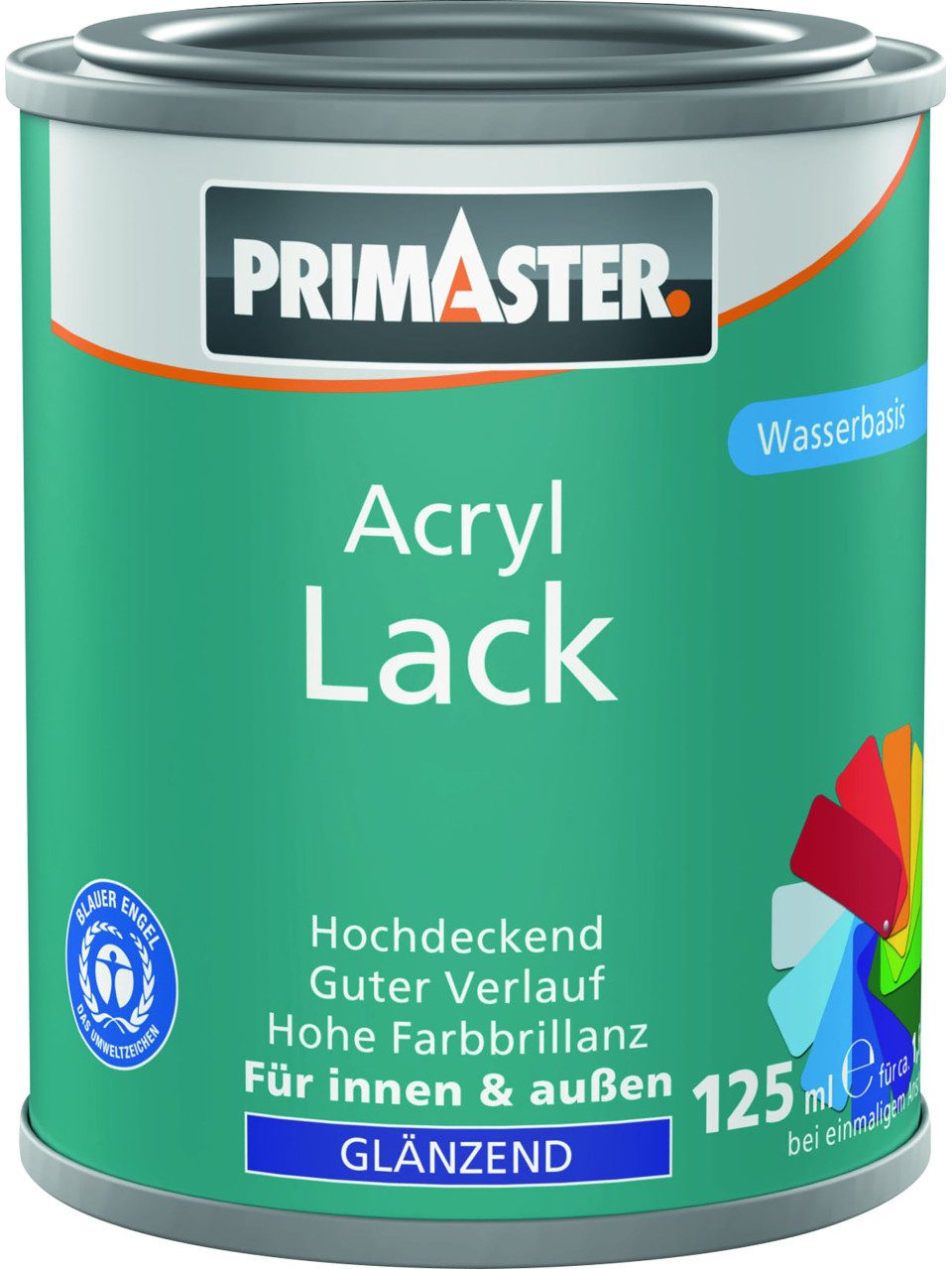 Primaster Acryl-Buntlack Primaster Acryl Lack cremeweiß glänzend 125 ml
