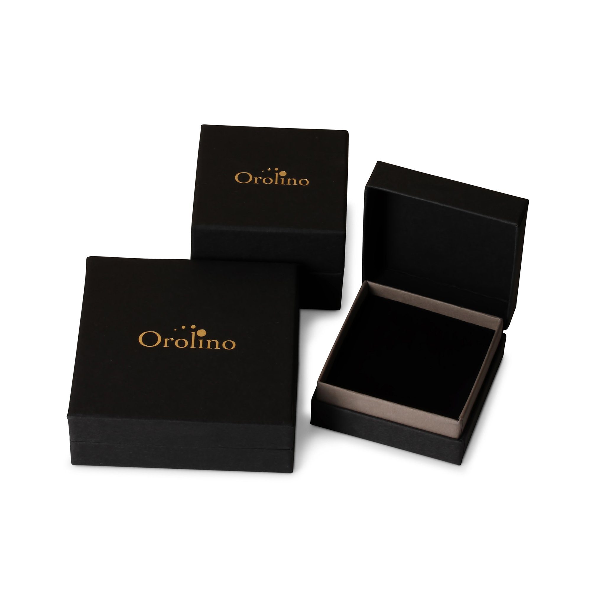Gelbgold + Orolino mit Perle Anhänger Brillant 585/- Kette