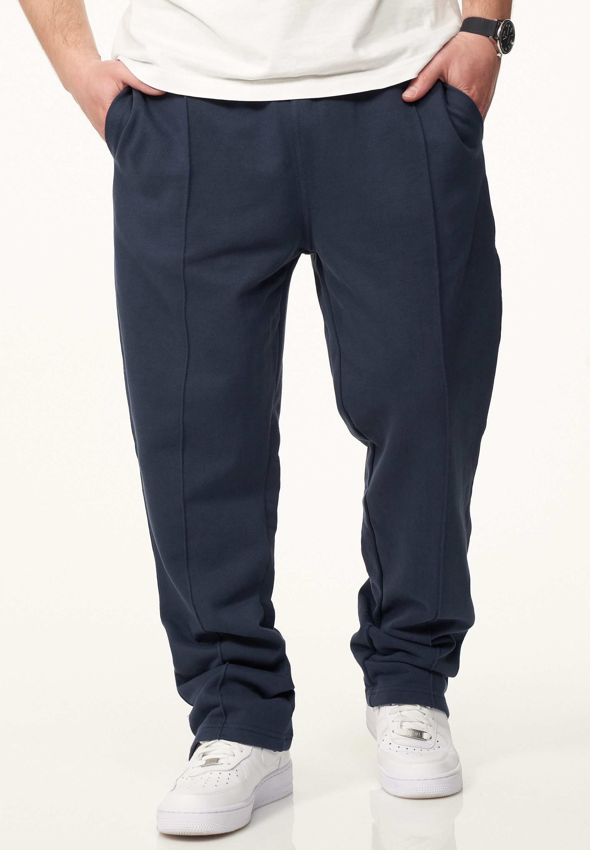 BEHYPE STUDIOS Jogginghose IM STRAIGHT-FIT Herren Lange Sporthose Trainingshose Freizeithose