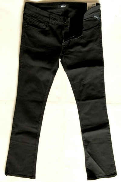 Replay Bootcut-Jeans »Replay Damen Jeans, Replay Rearmy Black Modal Power Stretch Bootcut Denim Jeans«