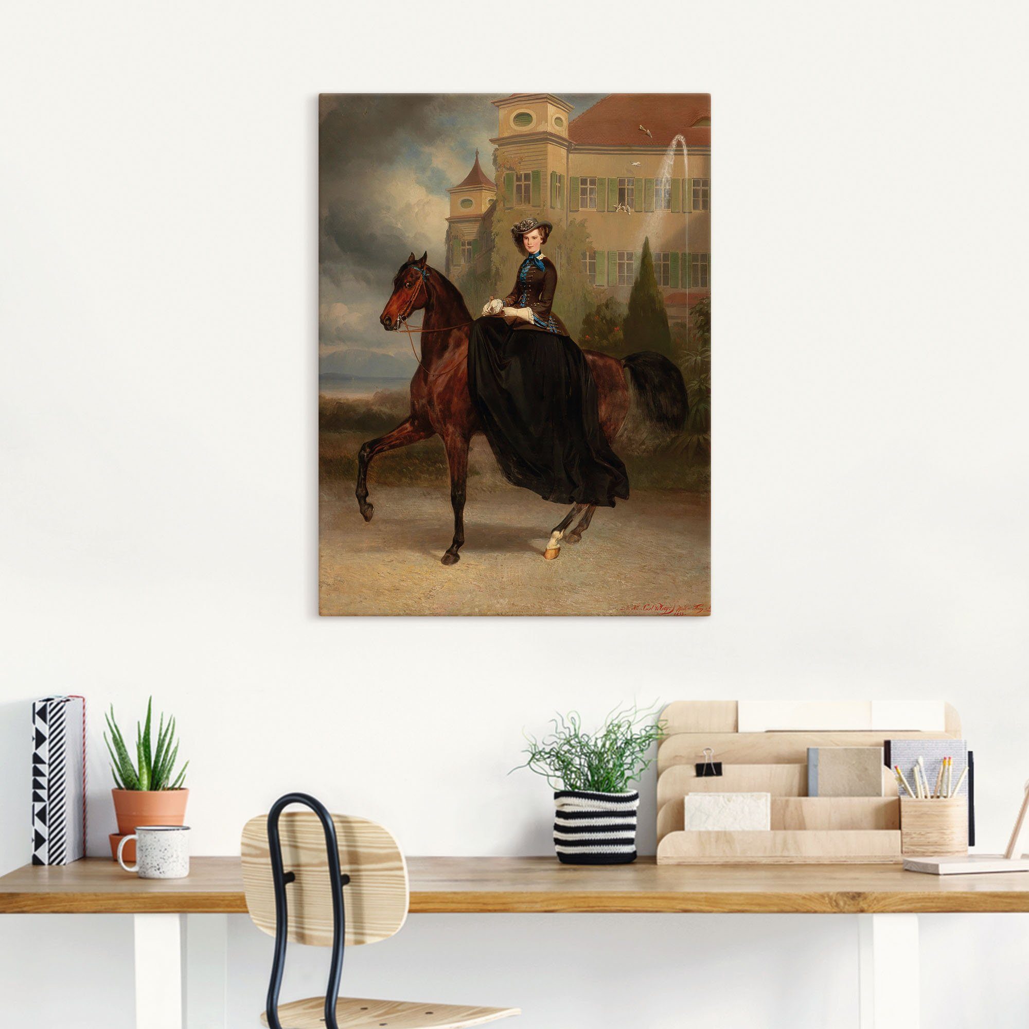 Artland Leinwandbild Kaiserin Elisabeth von Österreich, Historische Persönlichkeiten (1 St), auf Holzrahmen gespannt