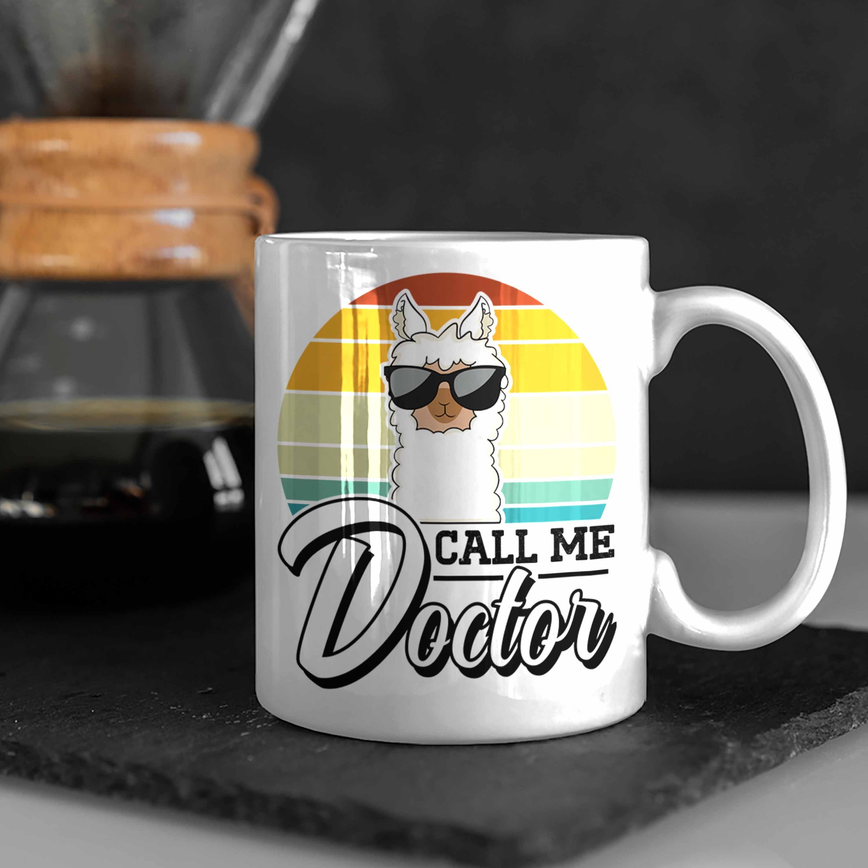 Trendation Tasse Trendation Weiss Me - Doctor Geschenk Bestanden für Call Doktor Tasse