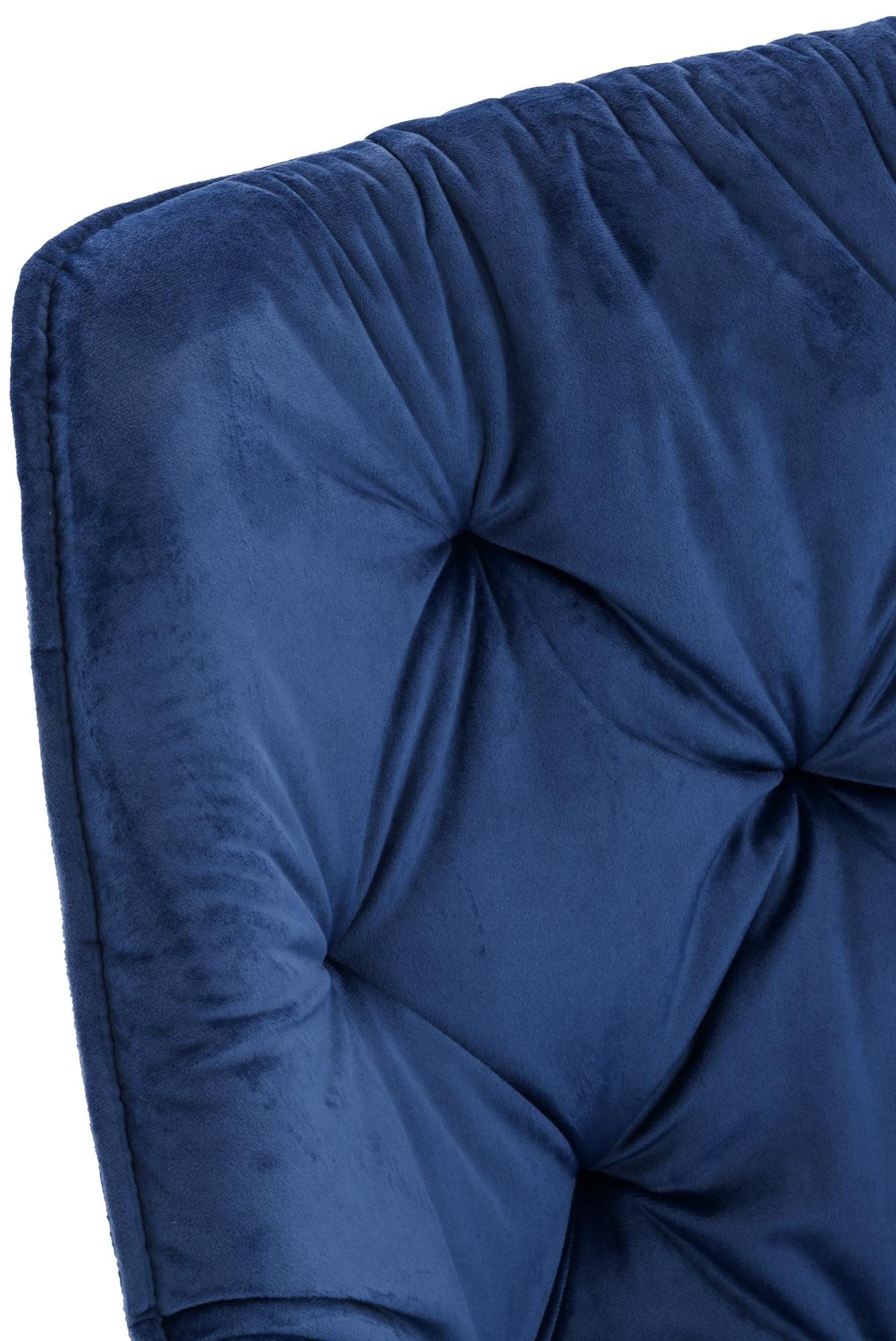 CLP Esszimmerstuhl Tanna Samt (4er Set, 4 St), Armlehnen, Metallgestell