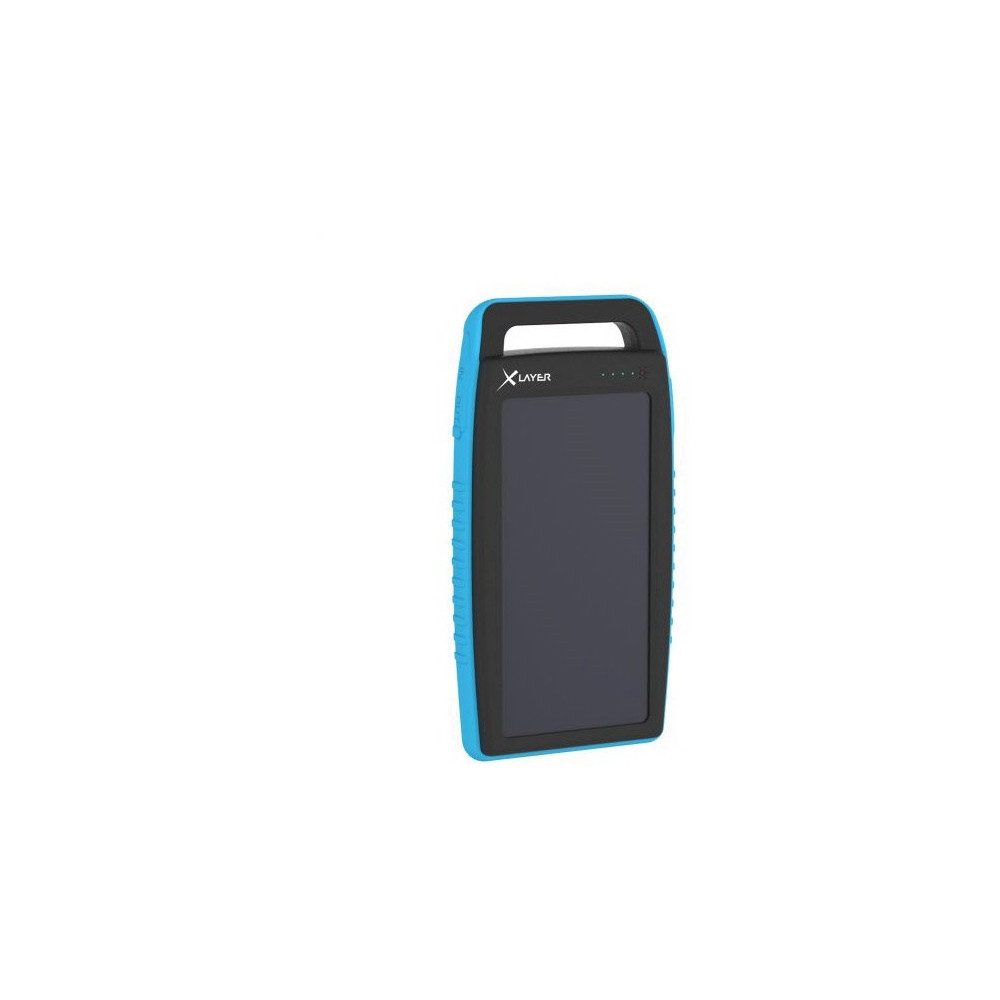 XLayer PLUS Solar Powerbank 15.000mAh schwarz/blau Solarladegerät