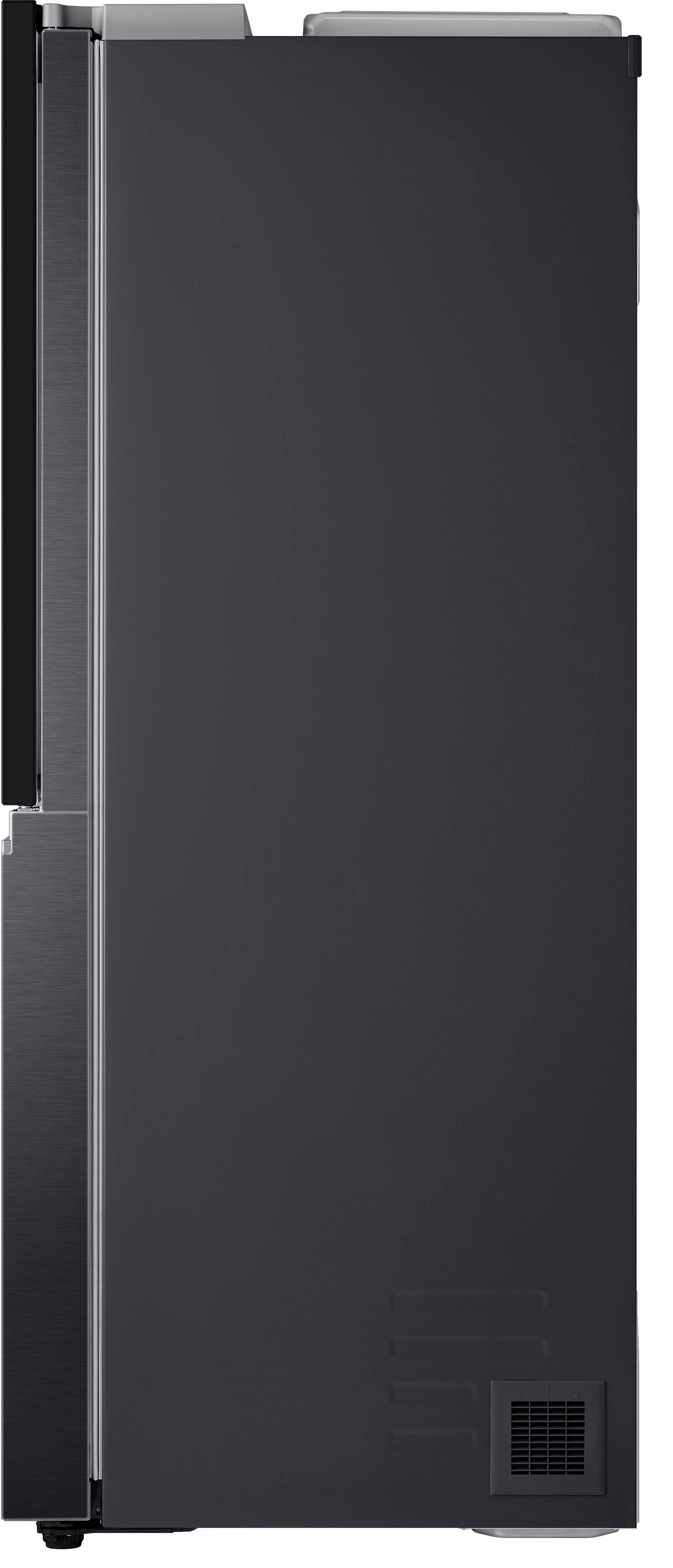LG Side-by-Side hoch, GSXV91MCAF, cm cm InstaView™ breit, 91,3 179 mattschwarz