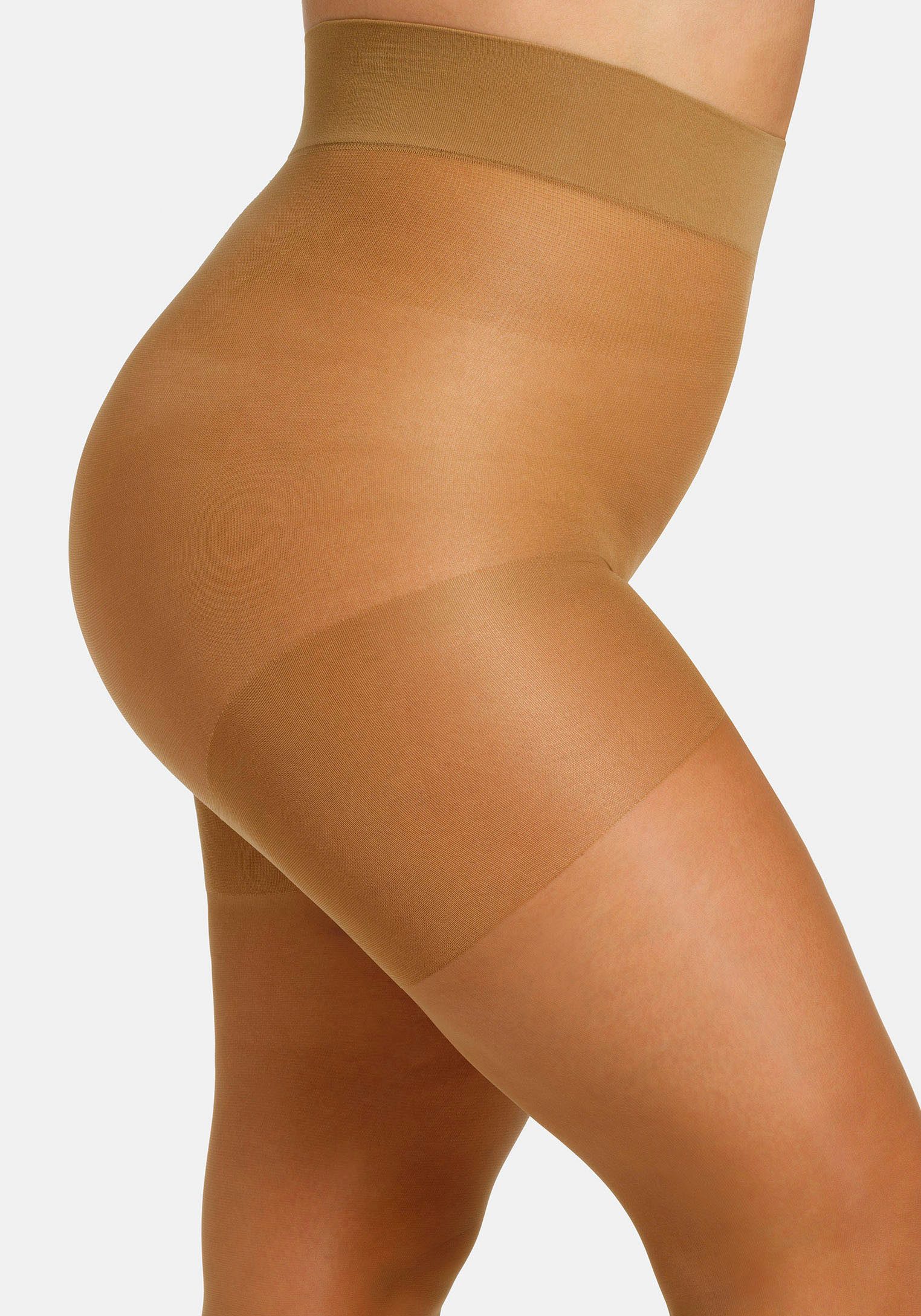 Camano Feinstrumpfhose fine curvy 20 DEN Curvy-Tights, extra breiter Bund, Matt-Look