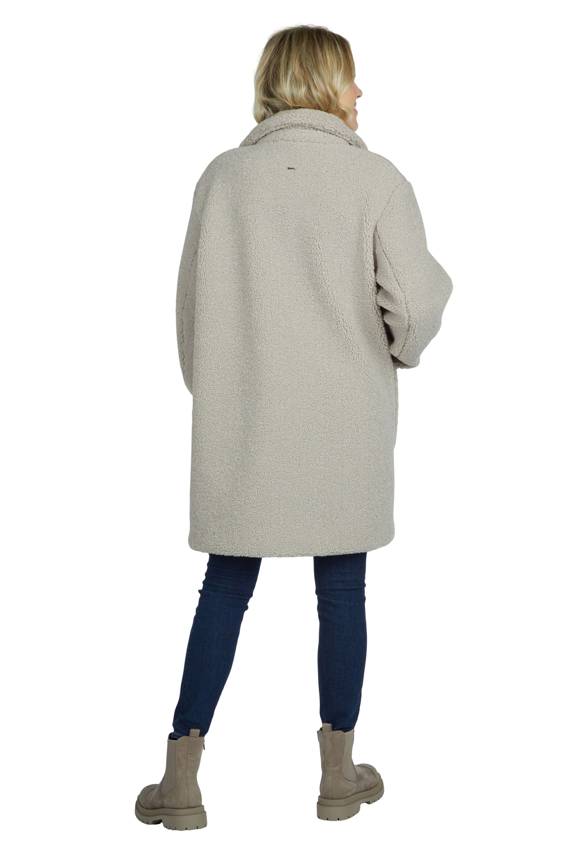 White Label Langmantel mit breitem Reverskragen