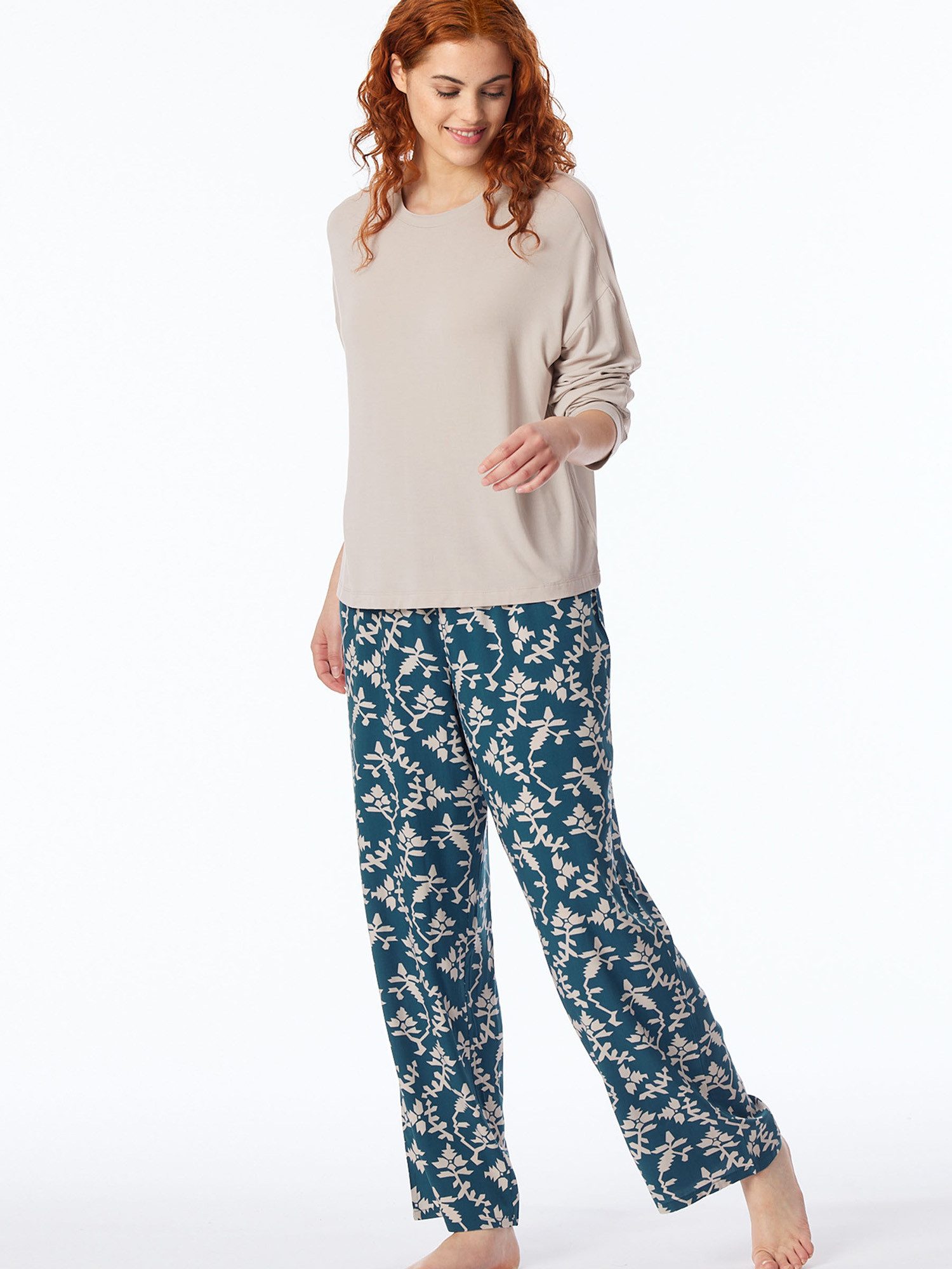 Schiesser Pyjamaoberteil Mix & Relax schlaf-oberteil nachthemd sleepshirt günstig online kaufen