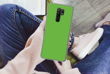 MuchoWow Handyhülle Grün - Farben - Natur, Phone Case, Handyhülle Xiaomi Redmi 9, Silikon, Schutzhülle