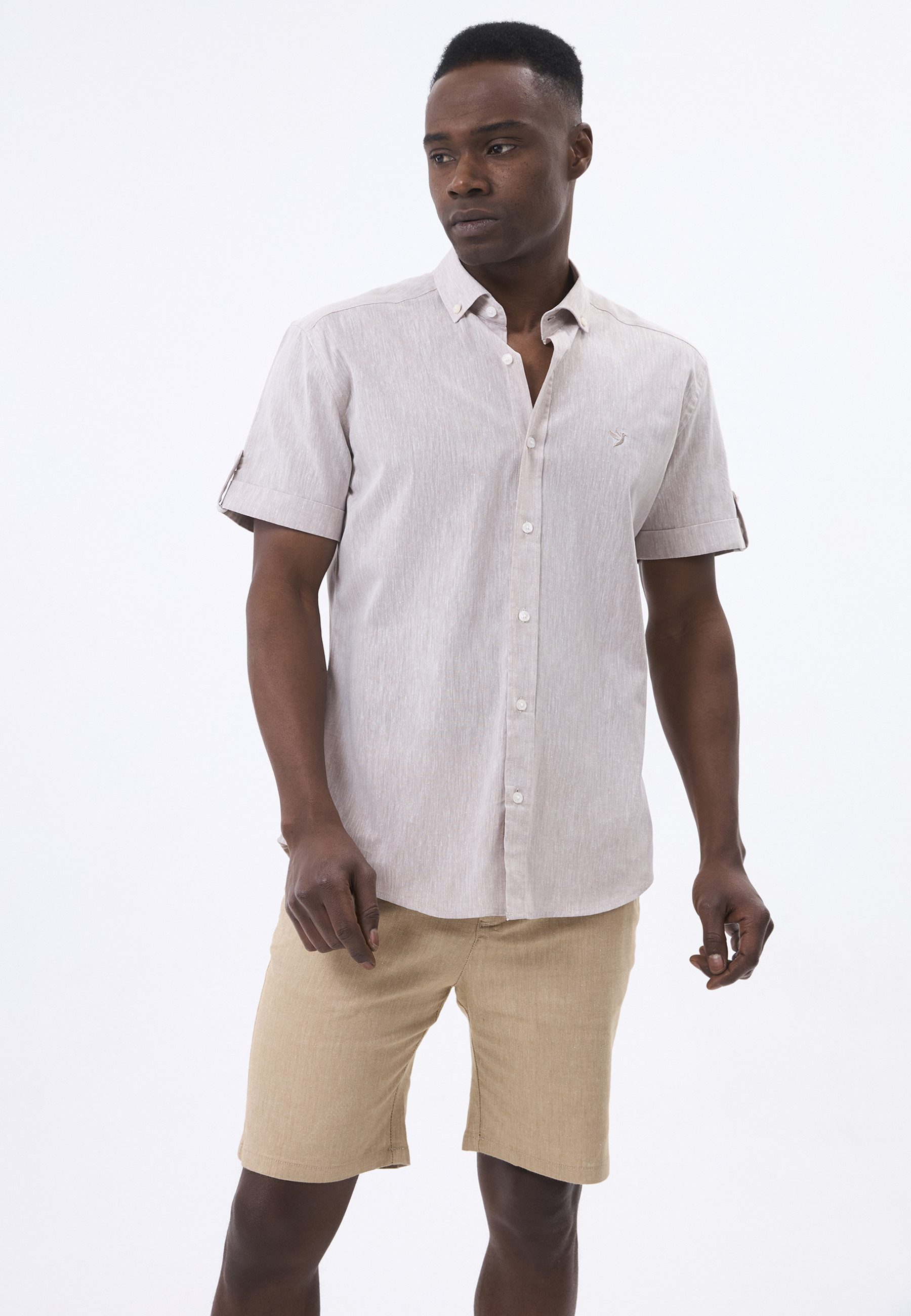 Felix Hardy Langarmhemd Leinen-Shirt
