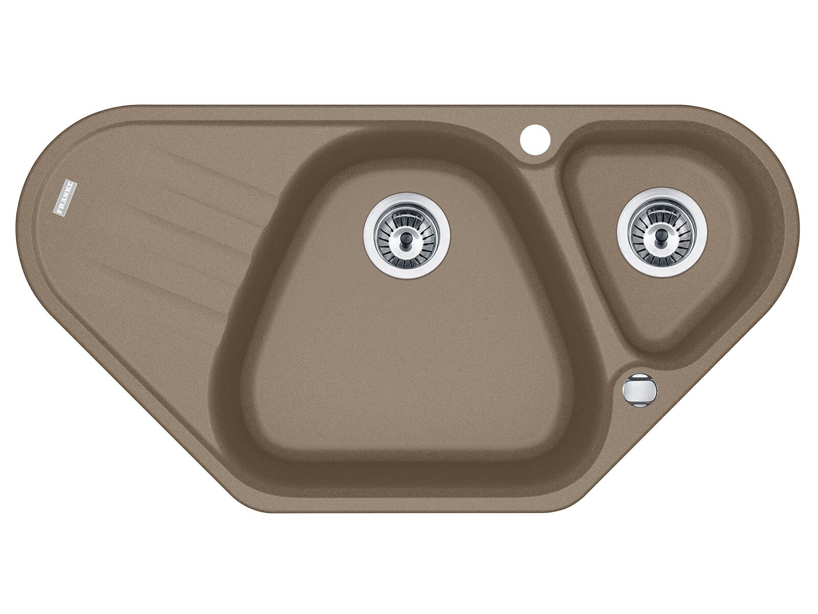 FRANKE Granitspüle, eckspüle, 96/50 cm, (1 St), aus Sanitized®