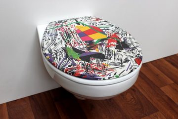 ADOB WC-Sitz Nizza Grafitti, sehr stabil, universal passend