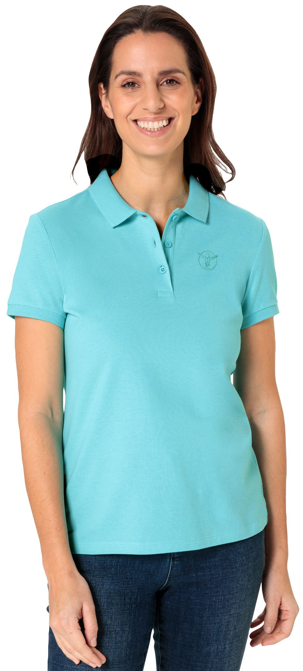 Chiemsee Poloshirt atmungsaktiv und hautsympathisch aus Baumwoll-Piqué