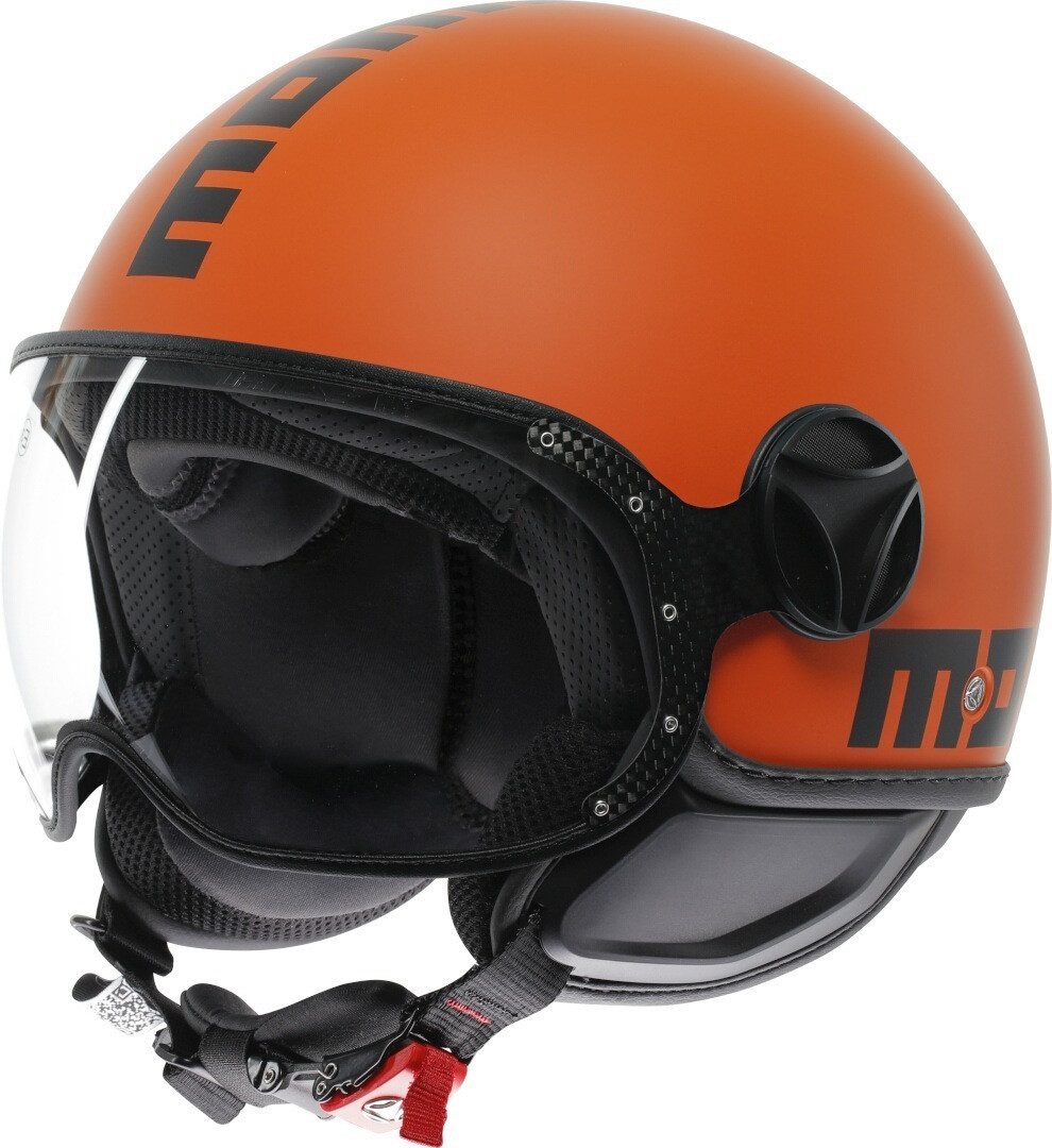 Momo Motorradhelm FGTR Classic Candy Jethelm, vorbereitet für Kommunikationssystem