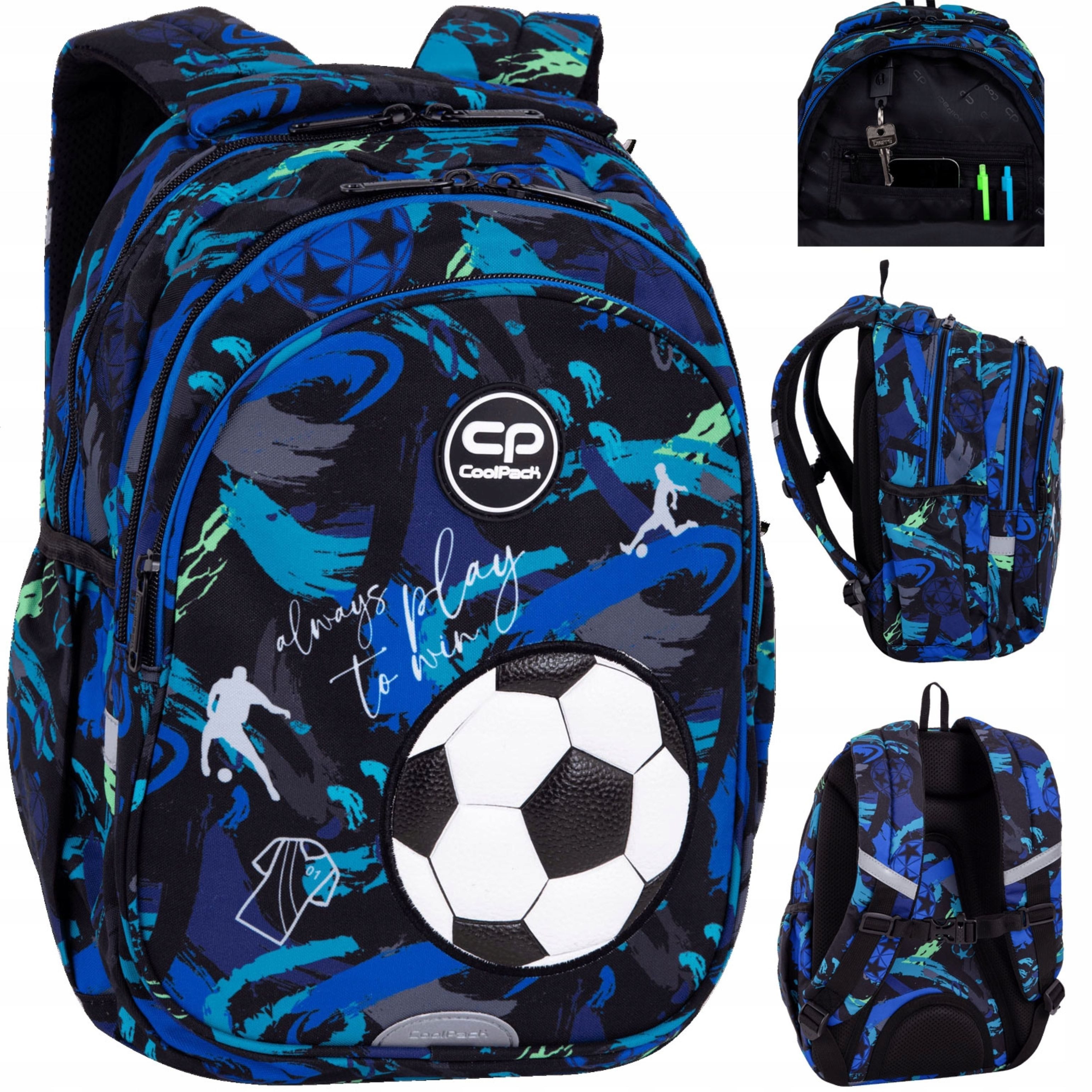 CoolPack Schulrucksack CoolPack Jerry Schulrucksack Football Klasse 1-3 15" Fußball (1-tlg)
