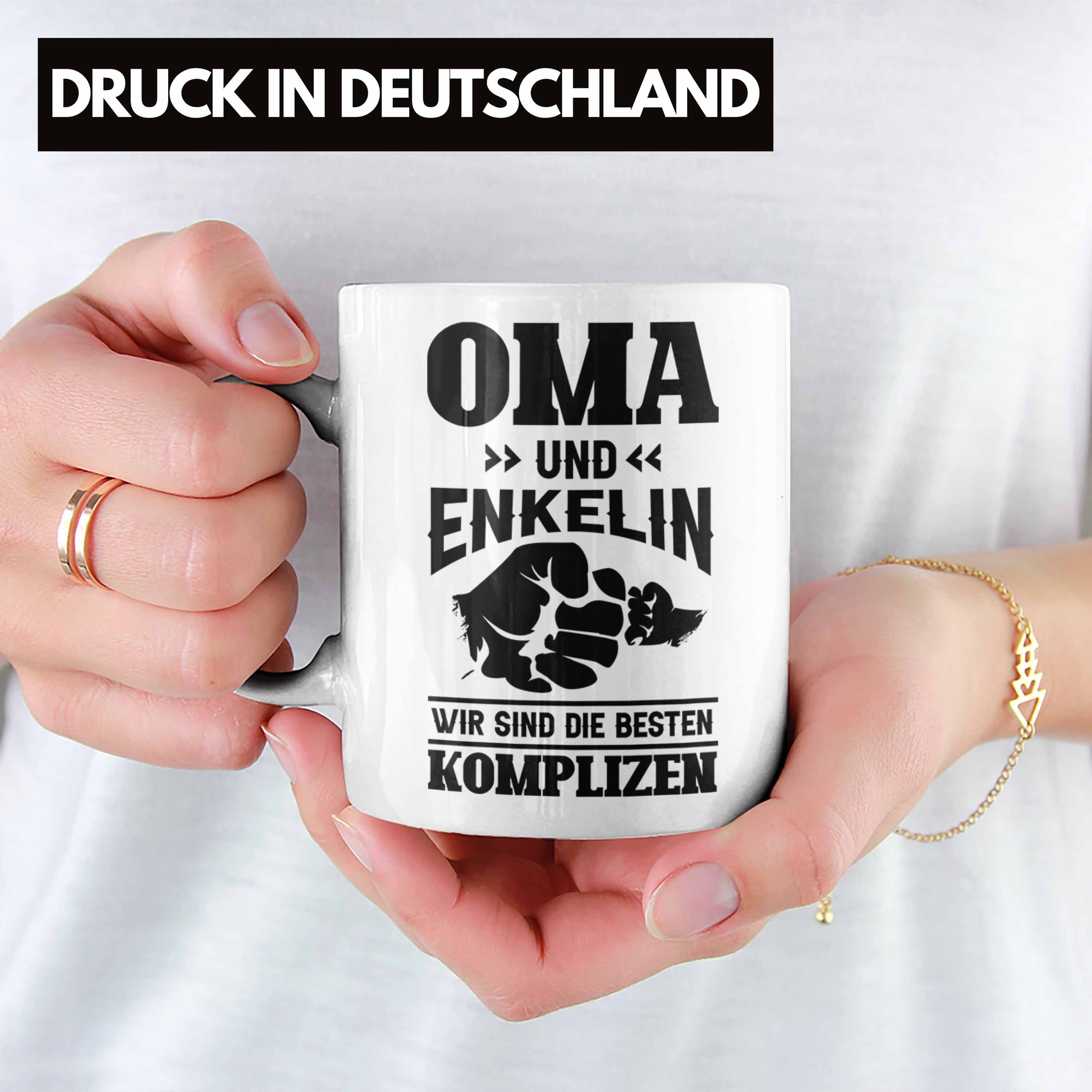 Enkelin Lustiger Tasse Geschenk Muttertag Tasse Geschenk Oma Trendation Weiss Oma Spruch und