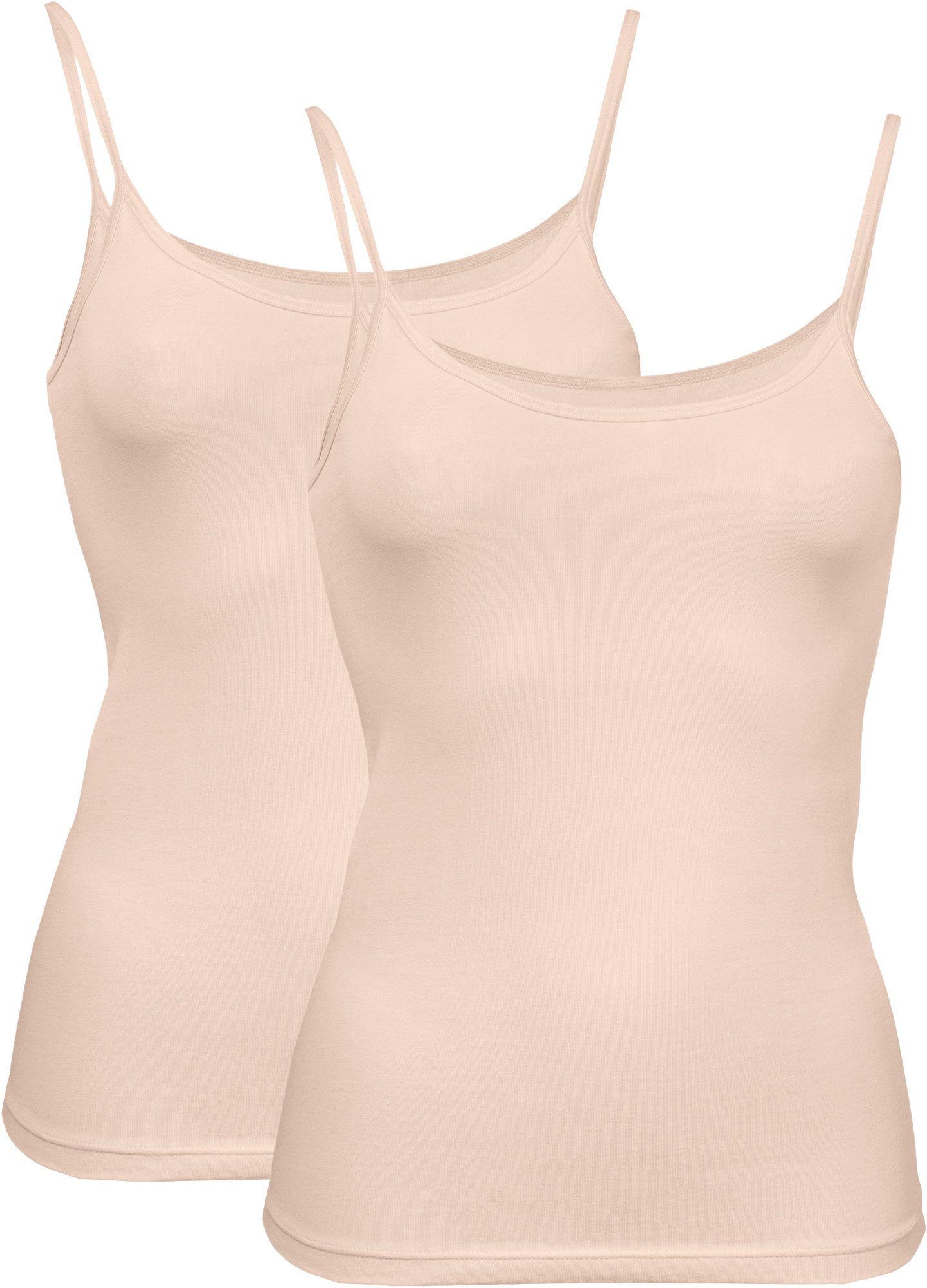 Erwin Müller Unterhemd Damen-Unterhemd 2er-Pack Single-Jersey Uni