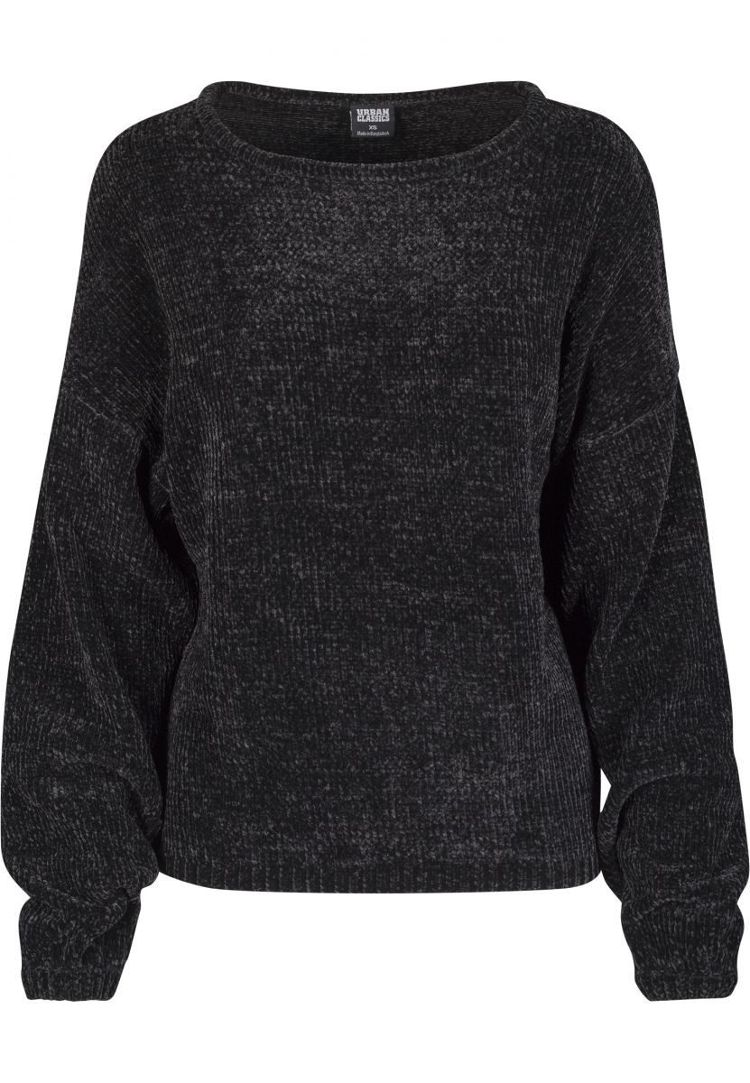 Rundhalspullover Urban Classics Damen Ladies Oversize Chenille Sweater