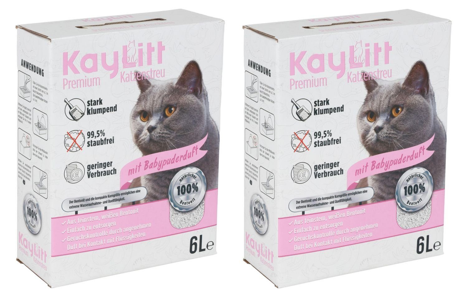 Katzenstreu Katzenstreu 12L (10,4Kg) duftend Klumpstreu Haustierstreu Einstreu