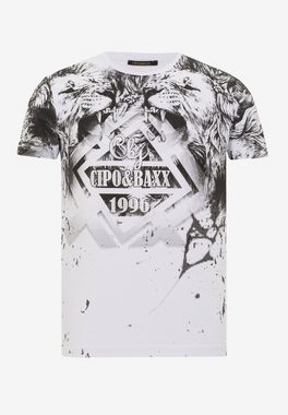 Cipo & Baxx T-Shirt mit markantem Frontprint