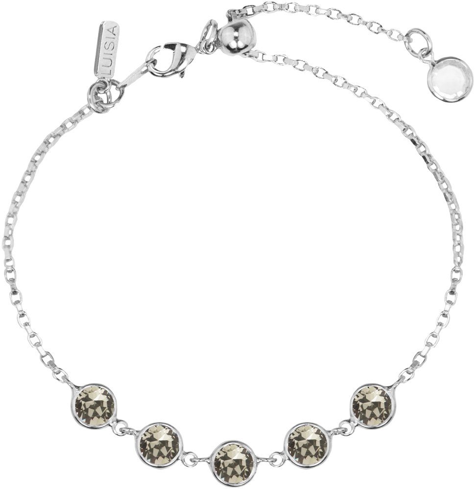 LUISIA® Armband "Calanthe mit fünf Kristallen von Swarovski®" (inkl. Schmuckbox)