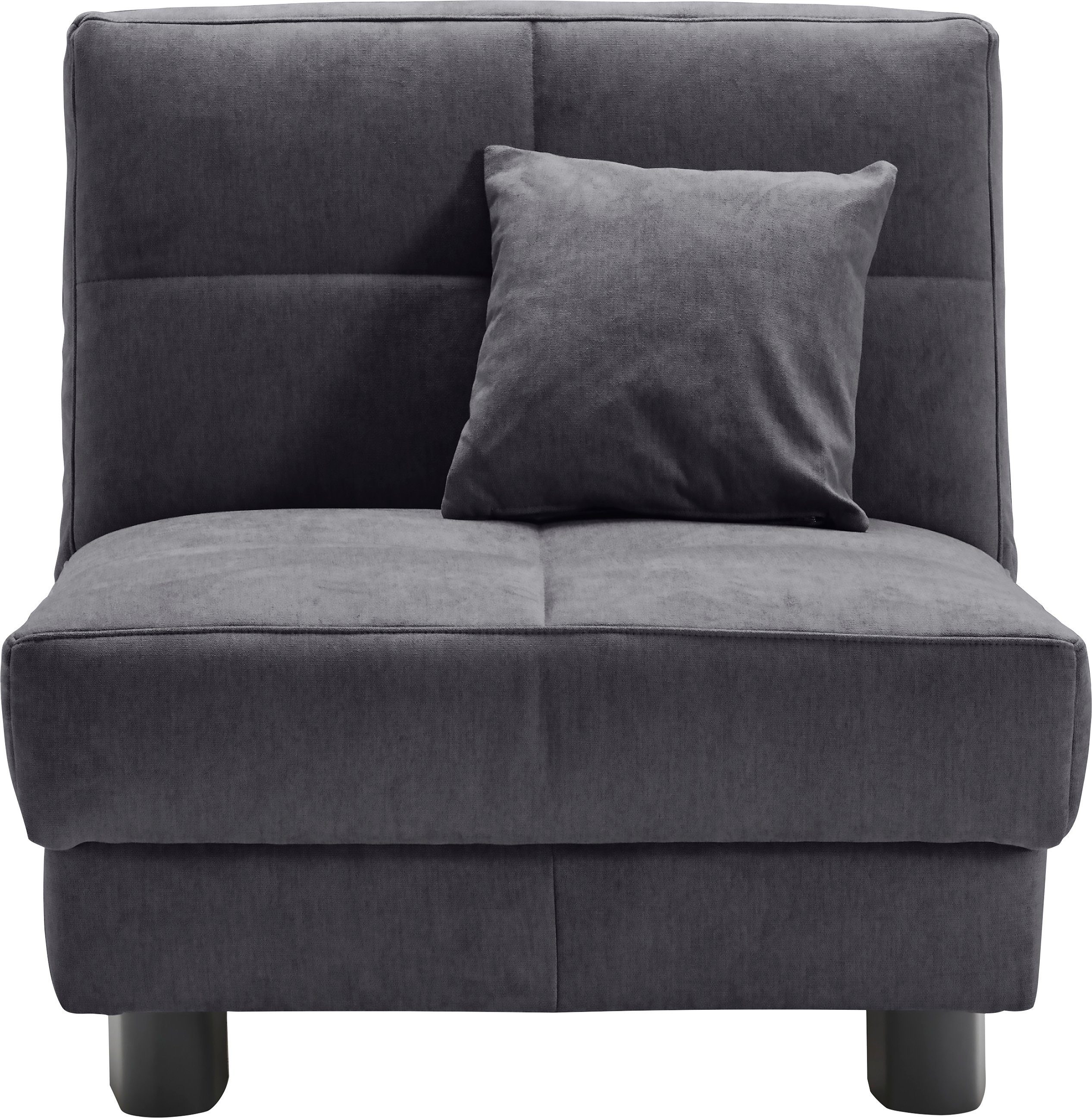 ell + ell Schlafsofa 1 Breite Zierkissen 85 cm, grau-blau inkl. Tilda