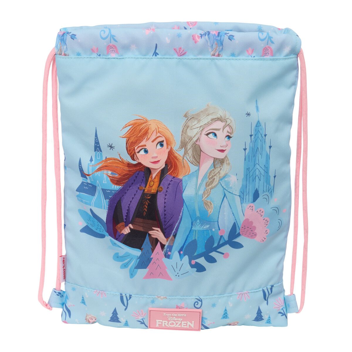 Frozen Rucksack Rucksacktasche mit Bändern Frozen Ice magic Blau 26 x 34 x 1 cm