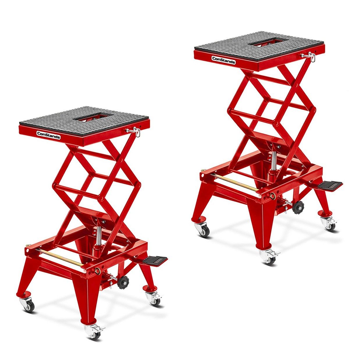 ConStands Motorradheber 2x Motorradheber Enduro # Crosslift XL Motocross Scherenheber mit Roll